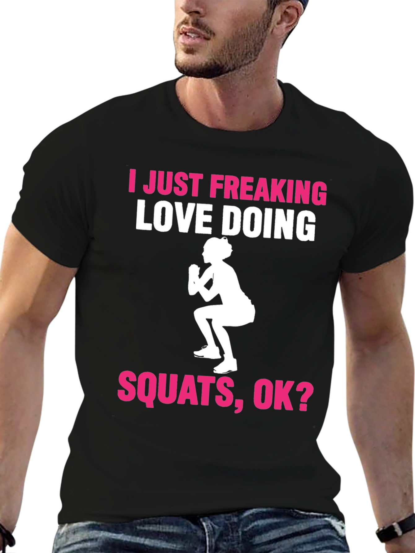 I Love Squats T-Shirt - Gym Workout Tee