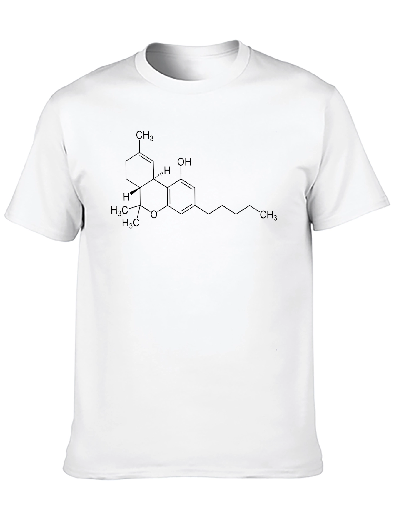 Science Tee: THC Molecule Graphic Black T-Shirt