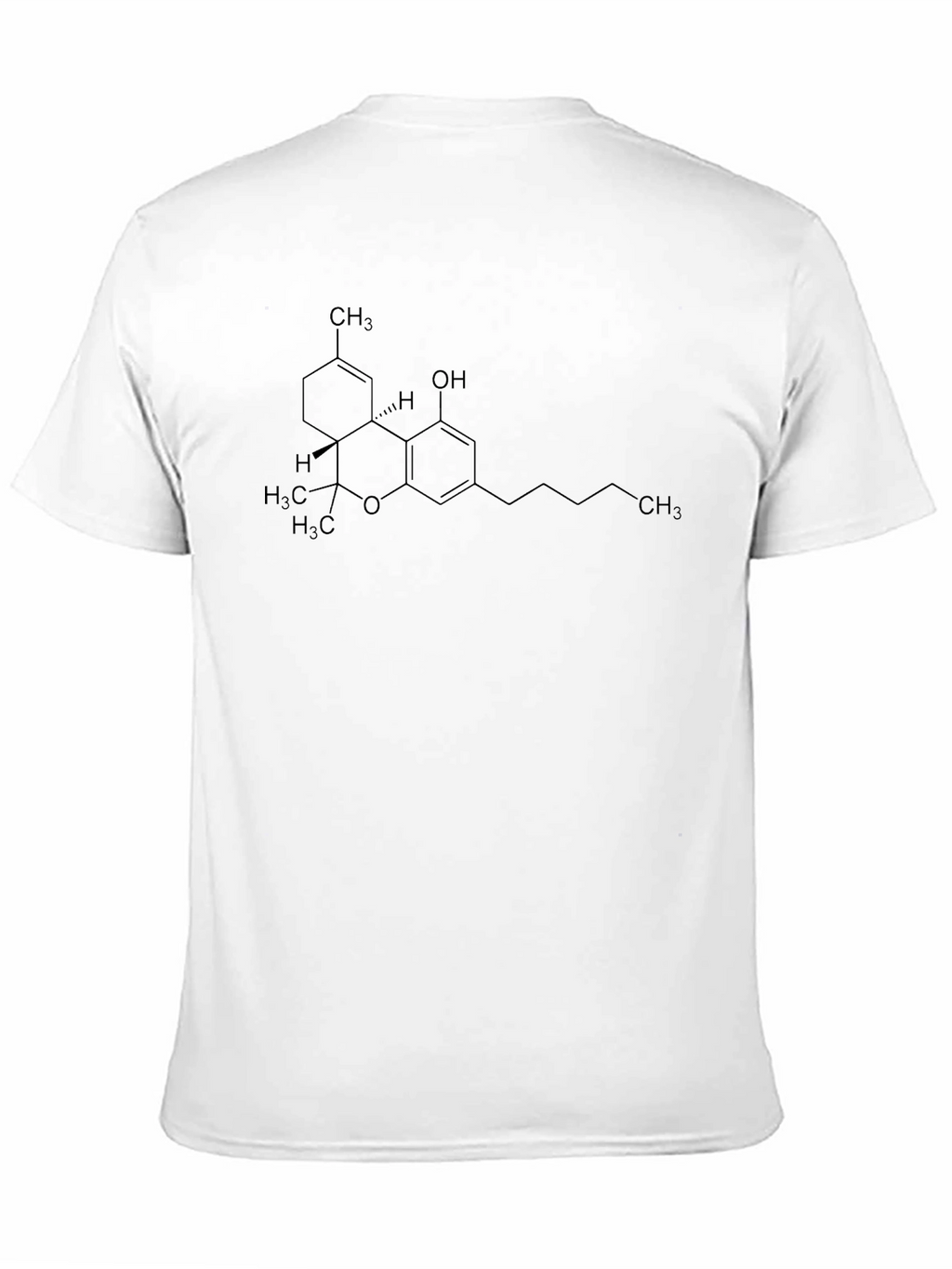 Science Tee: THC Molecule Graphic Black T-Shirt