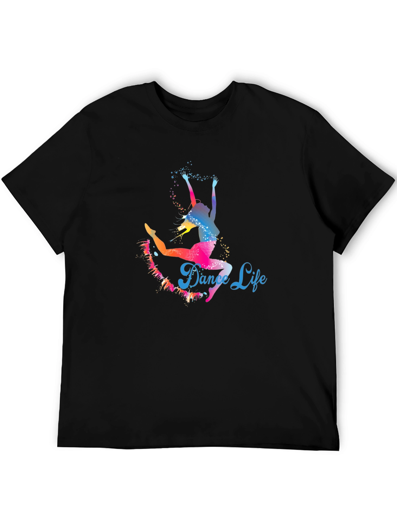 Dance Life Graphic Tee - Trendy Colorful Design
