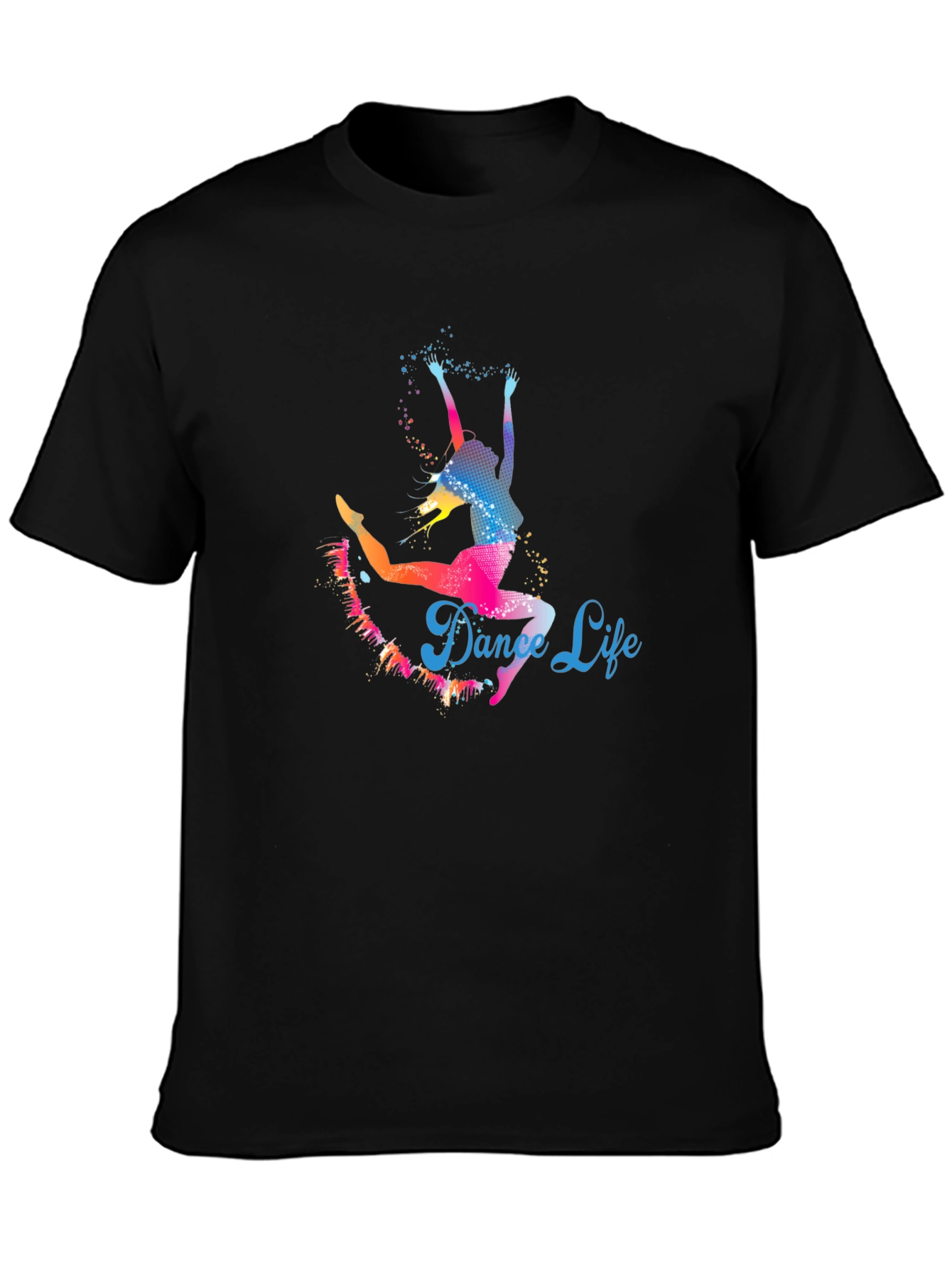 Dance Life Graphic Tee - Trendy Colorful Design
