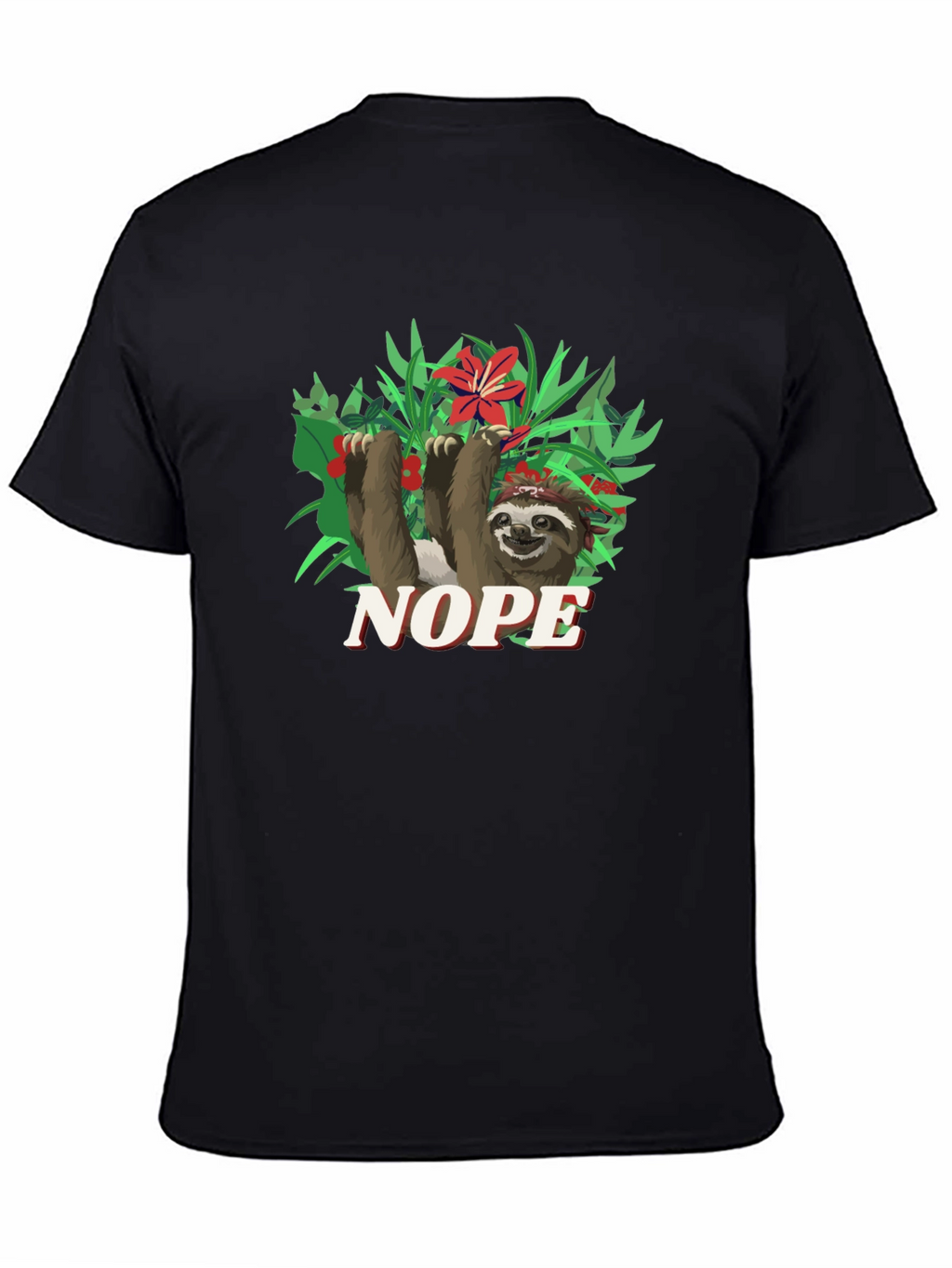 Nope Sloth Graphic Tee - Relaxed Fit
