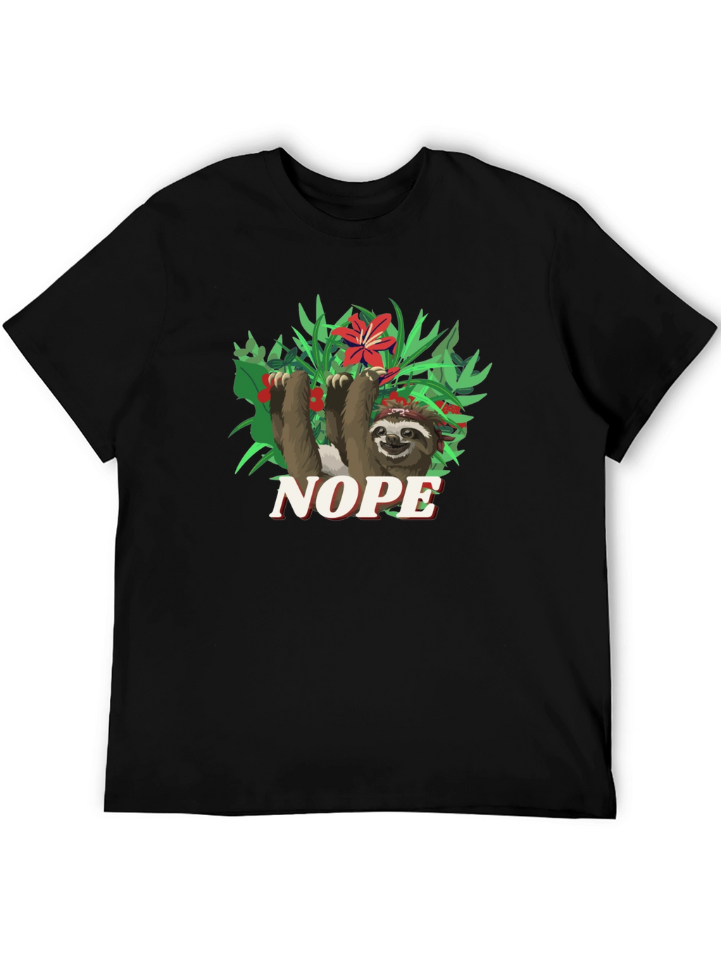 Nope Sloth Graphic Tee - Relaxed Fit