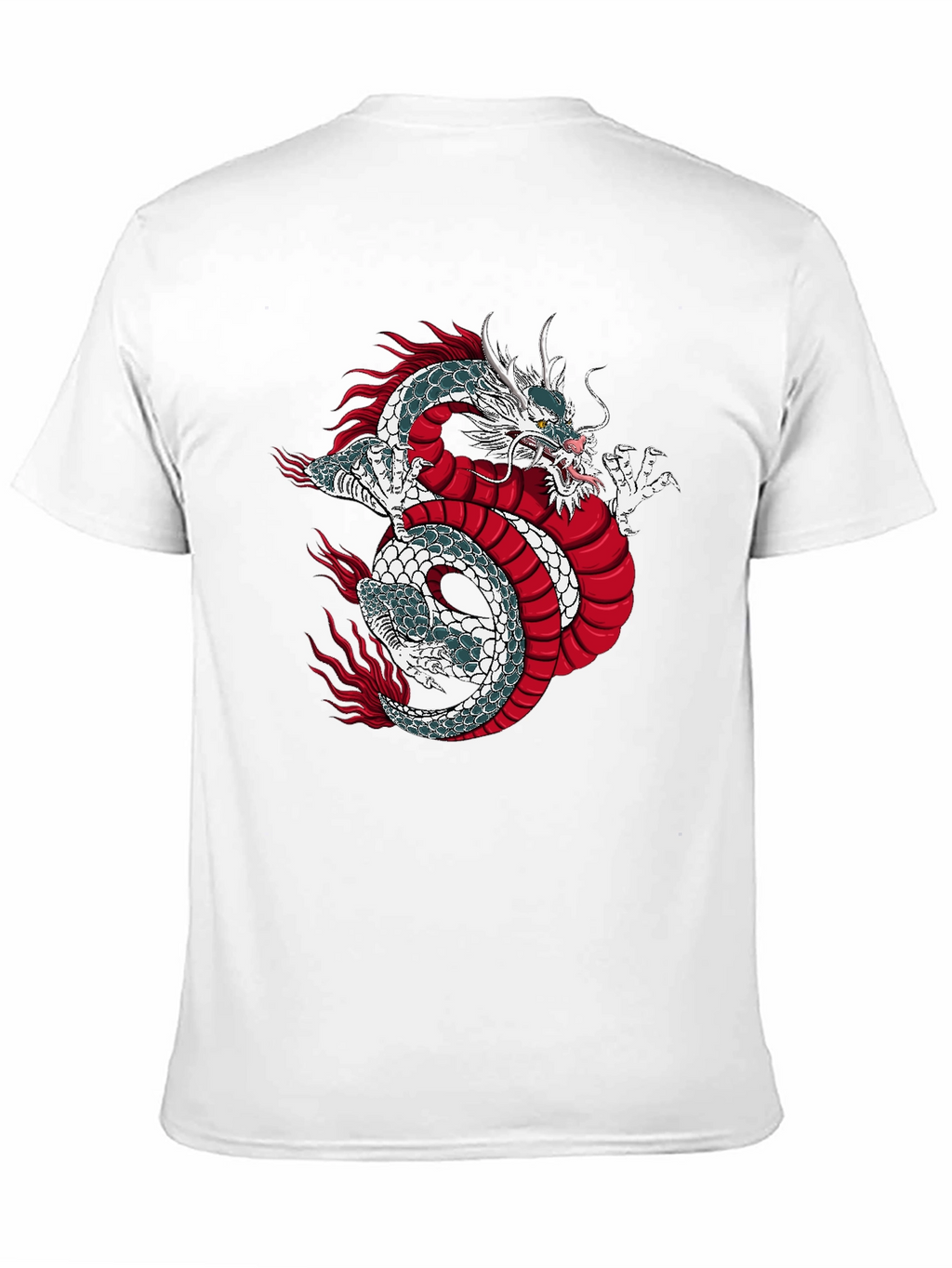 Dragon Graphic Print Black T-Shirt