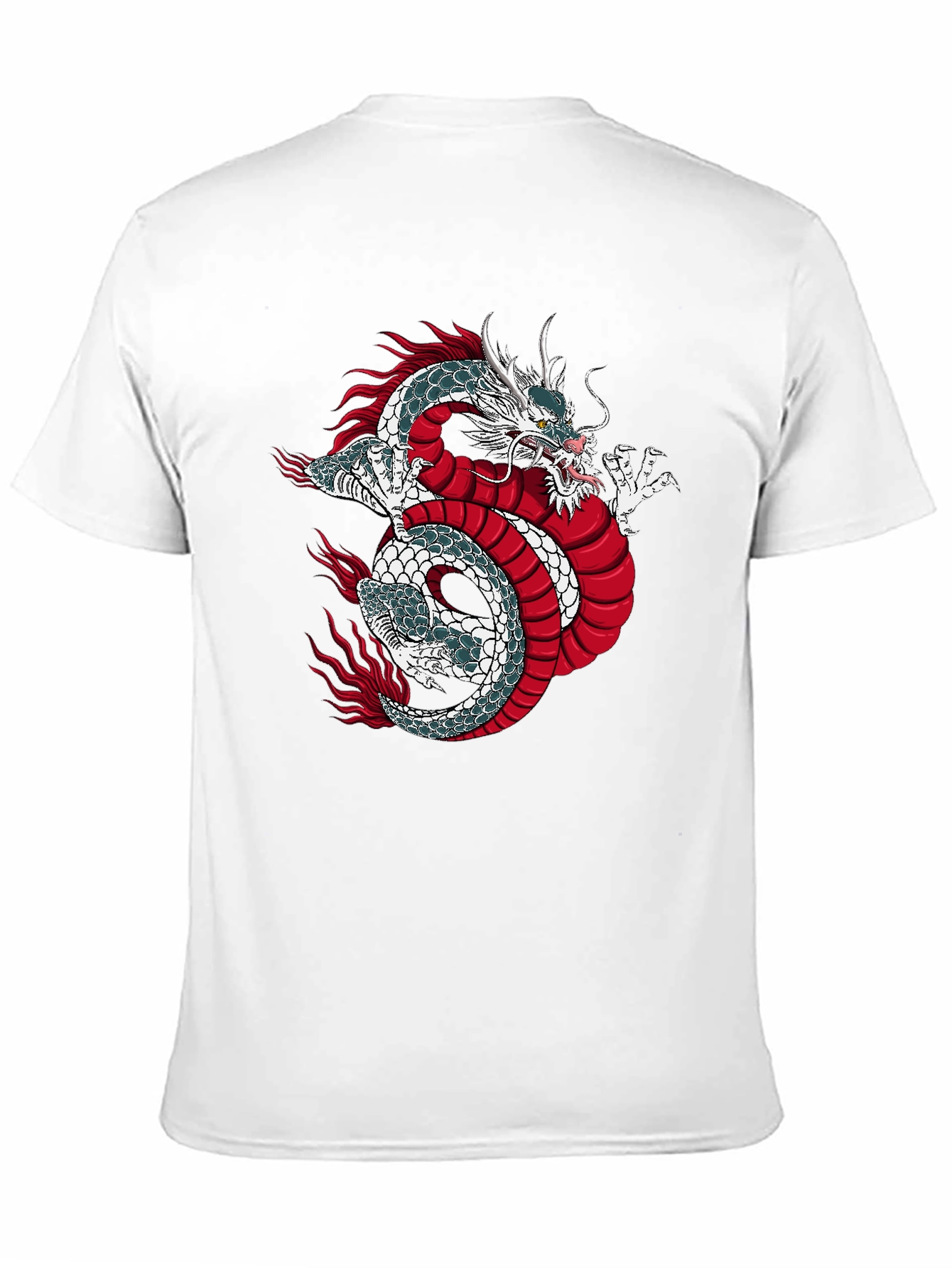 Dragon Graphic Print Black T-Shirt