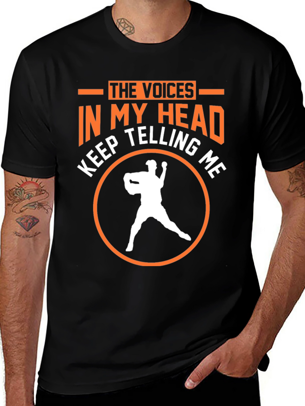 The Voices in My Head Baseball T-Shirt