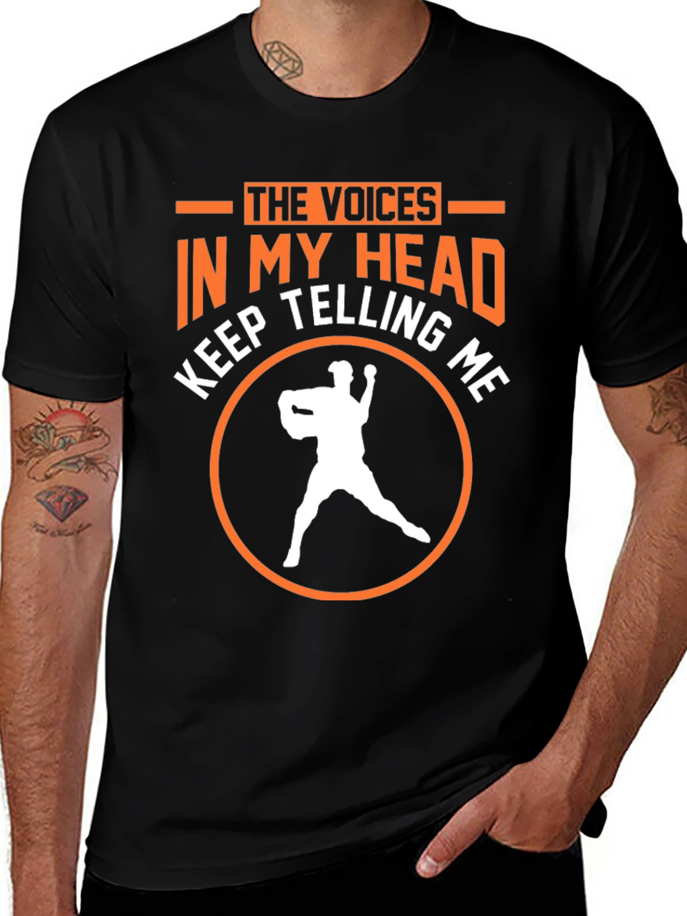 The Voices in My Head Baseball T-Shirt