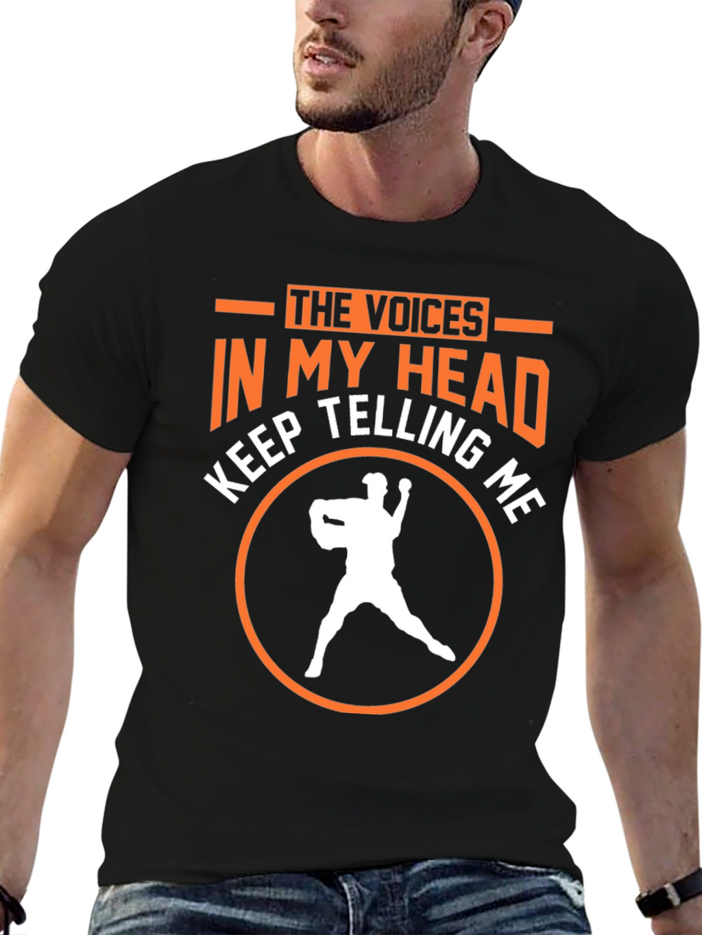 The Voices in My Head Baseball T-Shirt