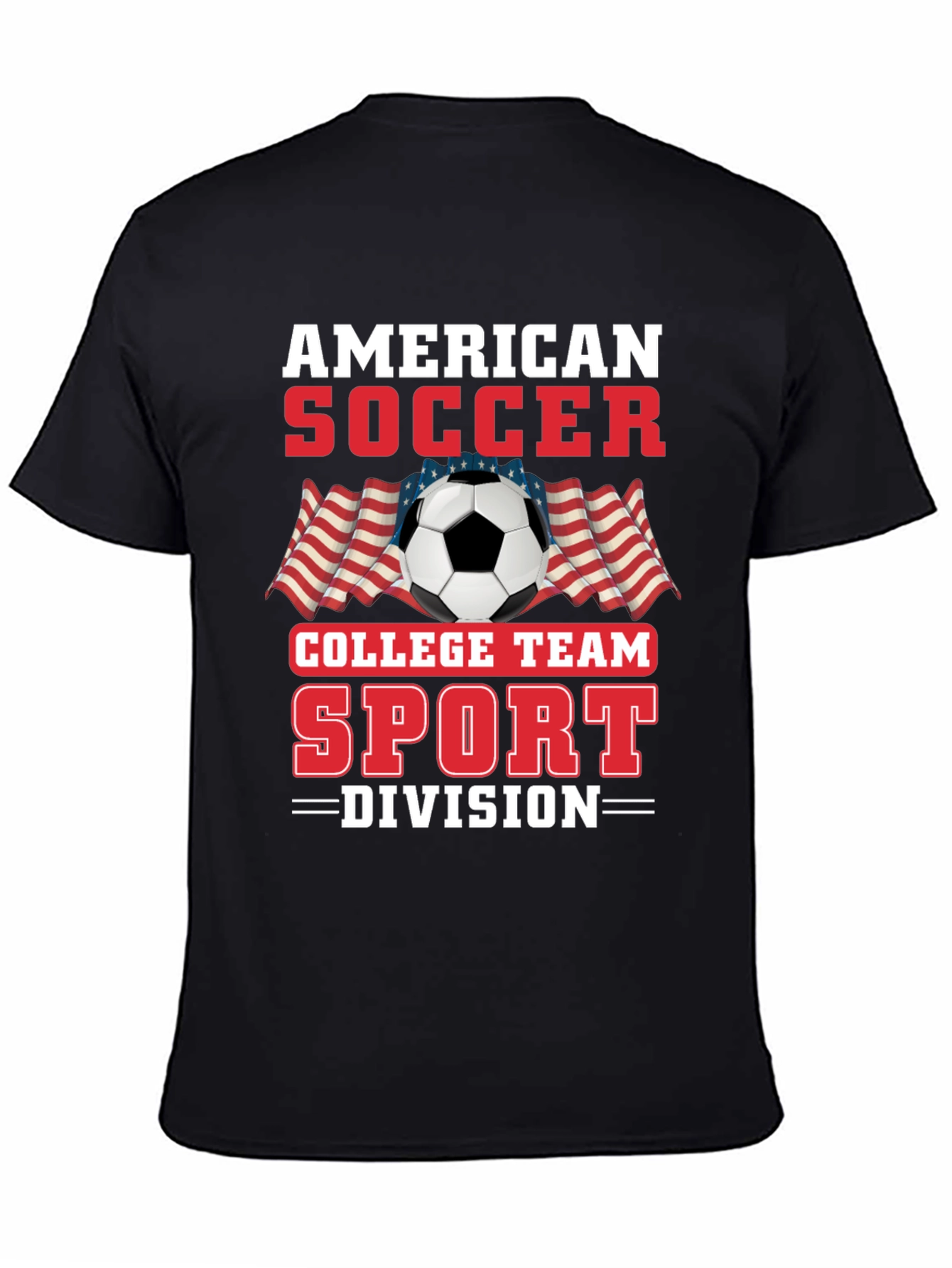 American Soccer College Team Division T-Shirt