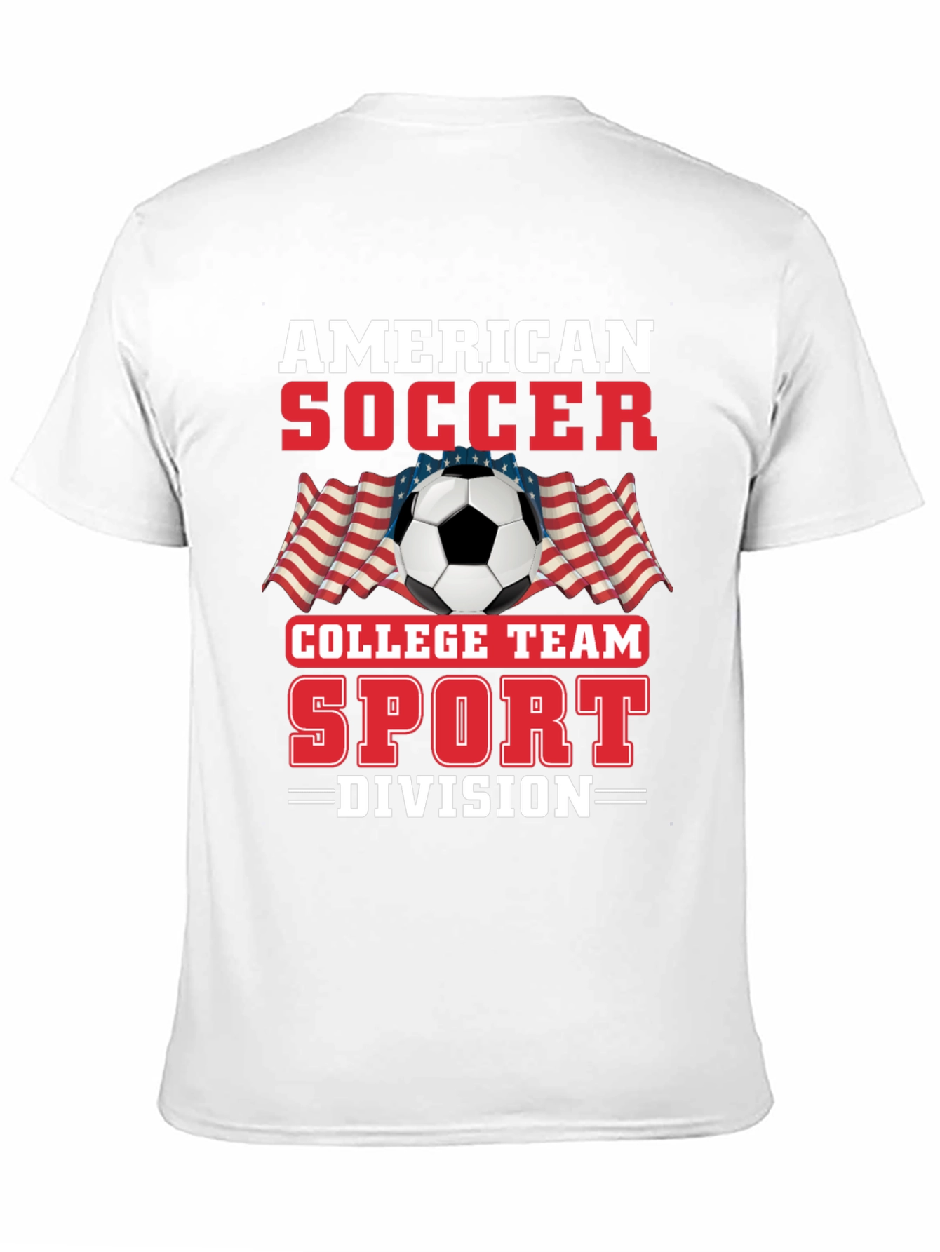 American Soccer College Team Division T-Shirt