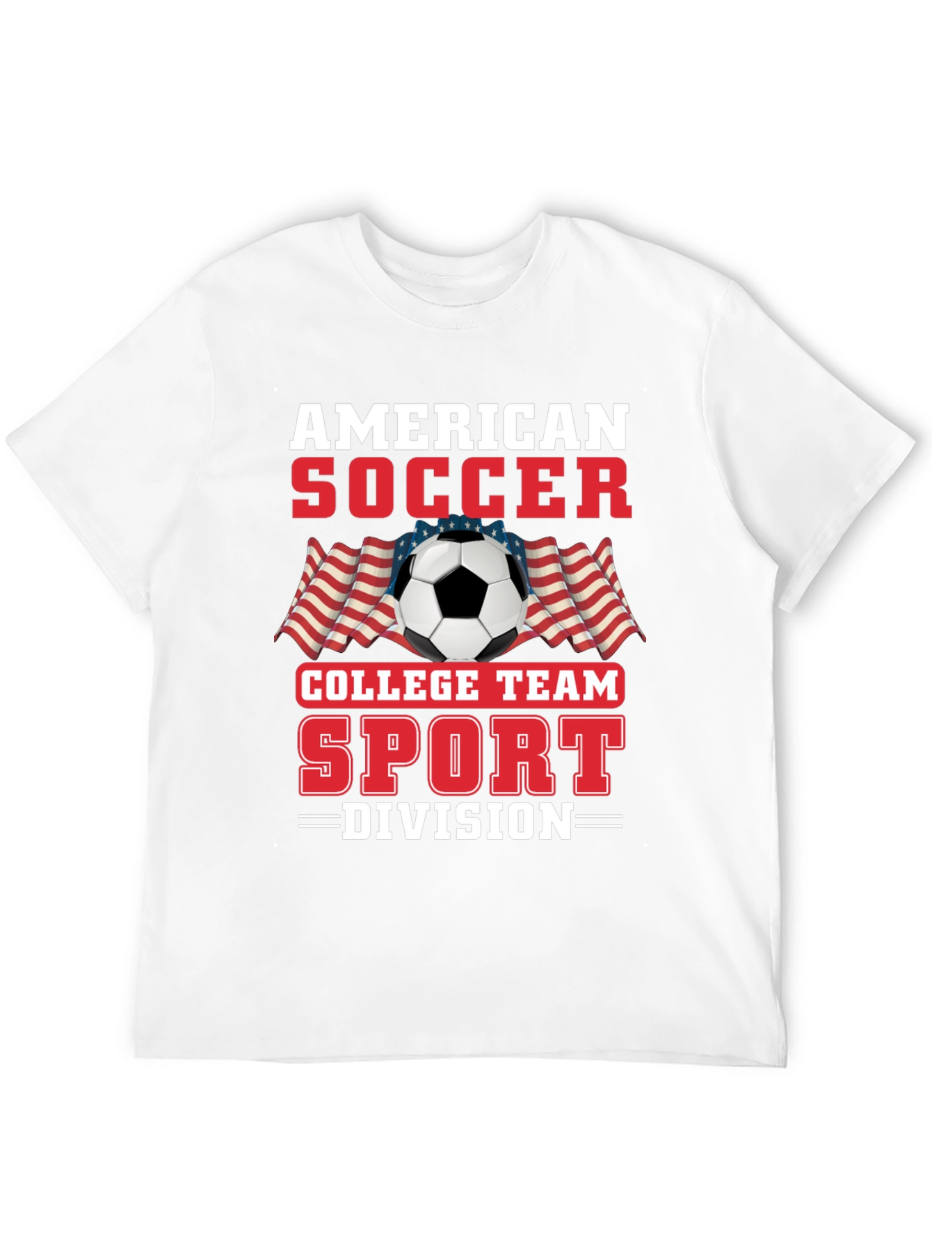 American Soccer College Team Division T-Shirt