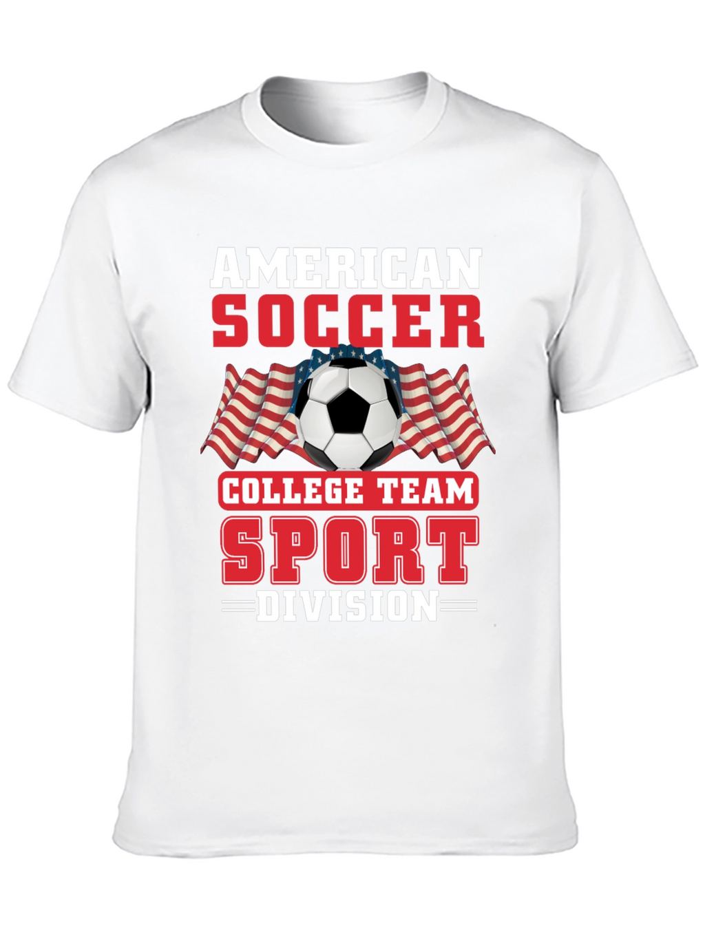 American Soccer College Team Division T-Shirt