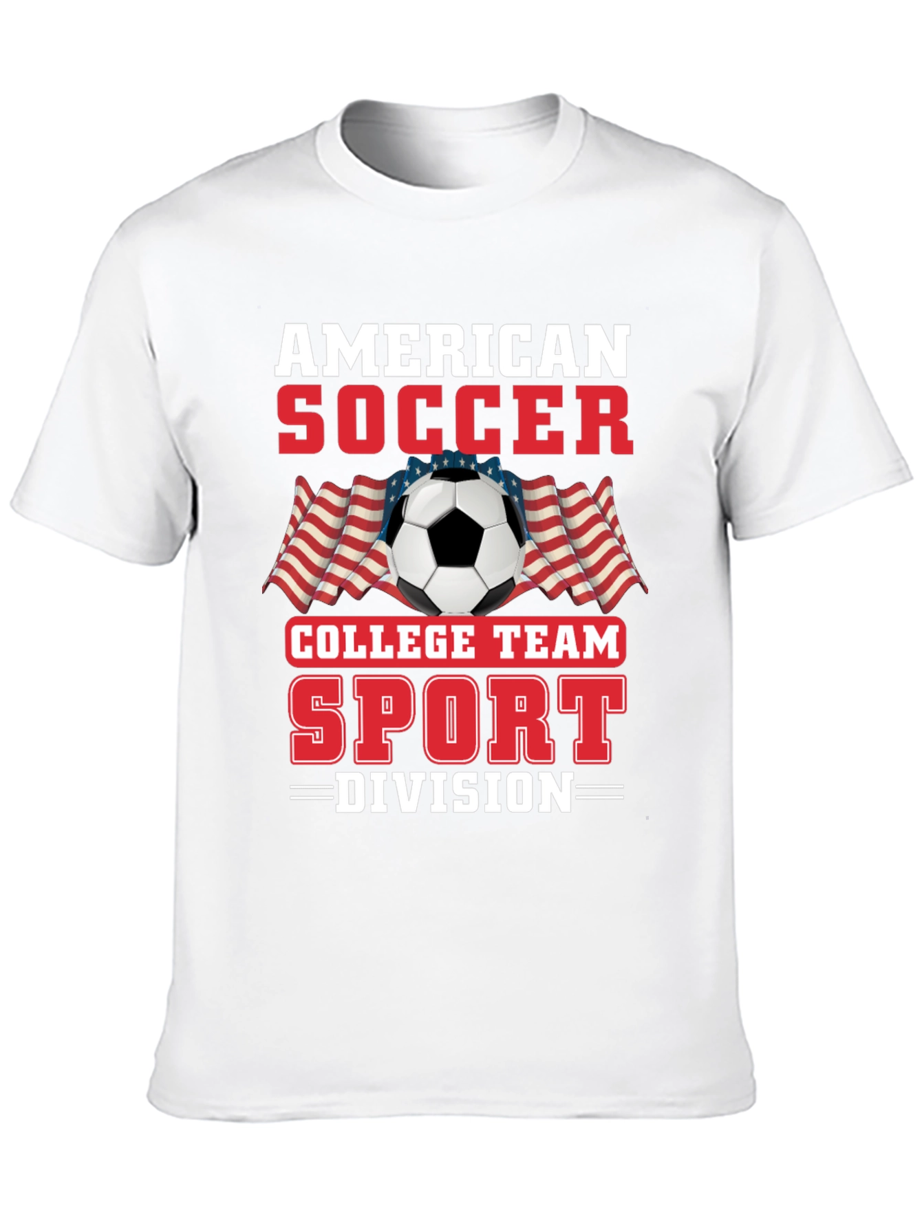 American Soccer College Team Division T-Shirt