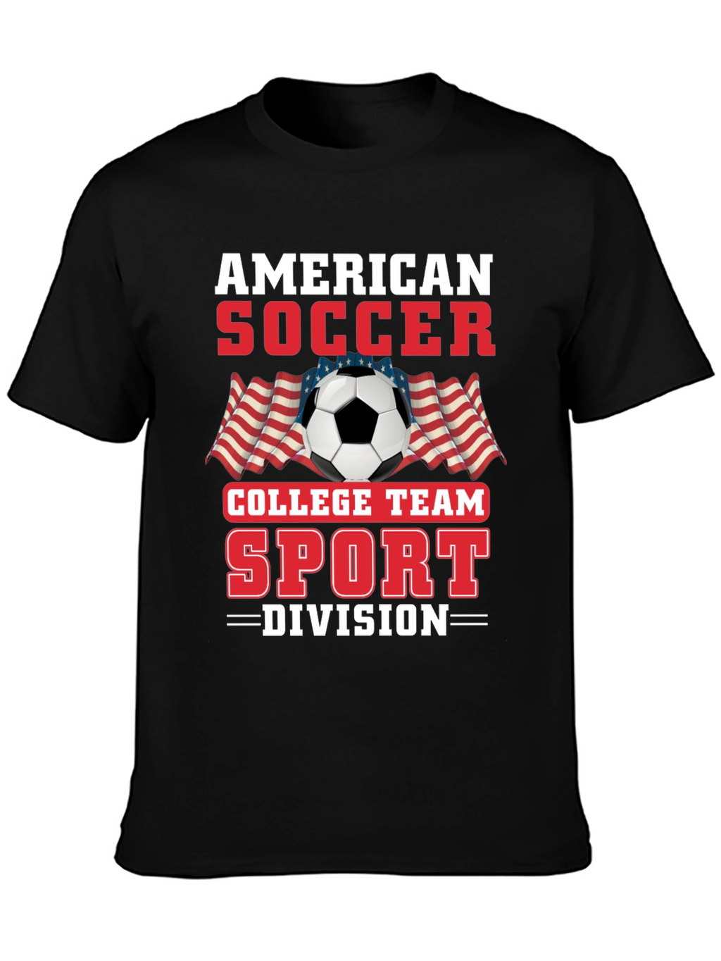 American Soccer College Team Division T-Shirt