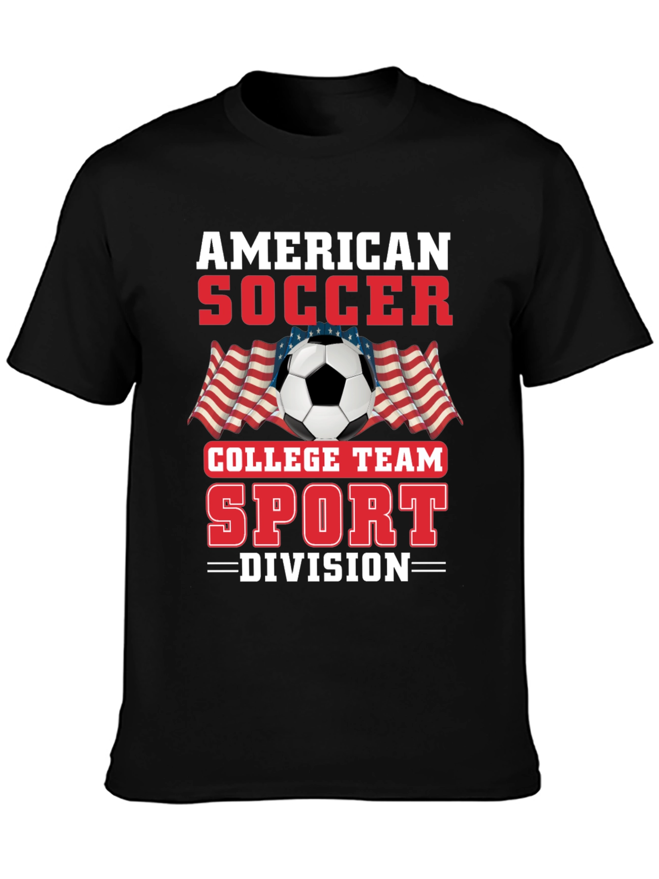American Soccer College Team Division T-Shirt