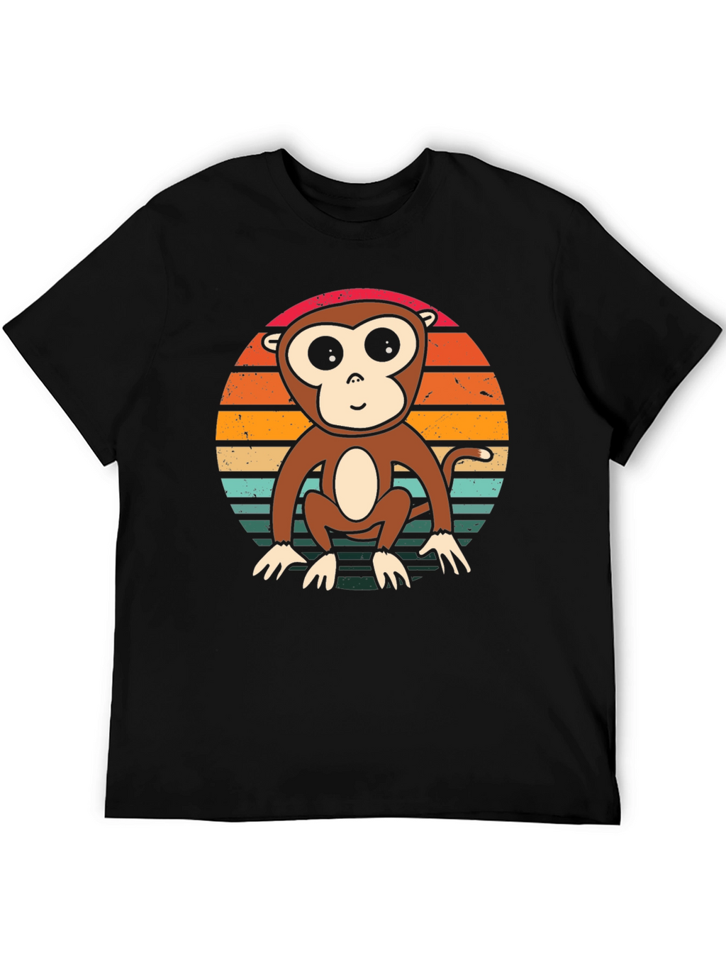 Monkey Sunset T-Shirt - Retro Style Tee