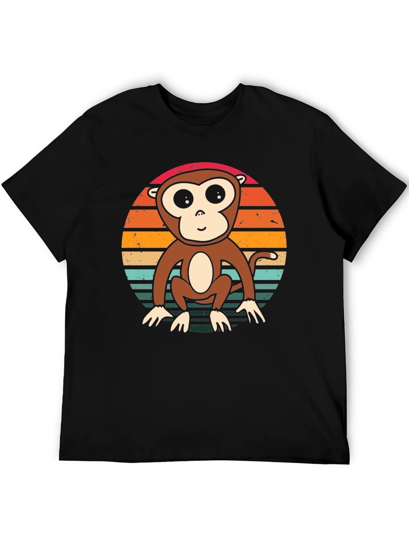 Monkey Sunset T-Shirt - Retro Style Tee
