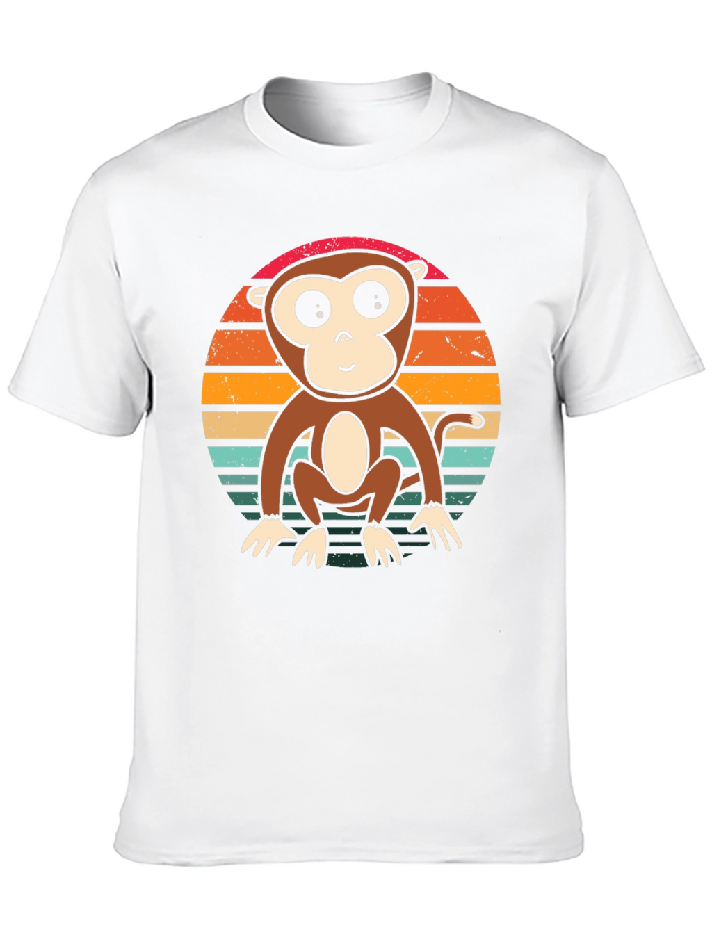 Monkey Sunset T-Shirt - Retro Style Tee