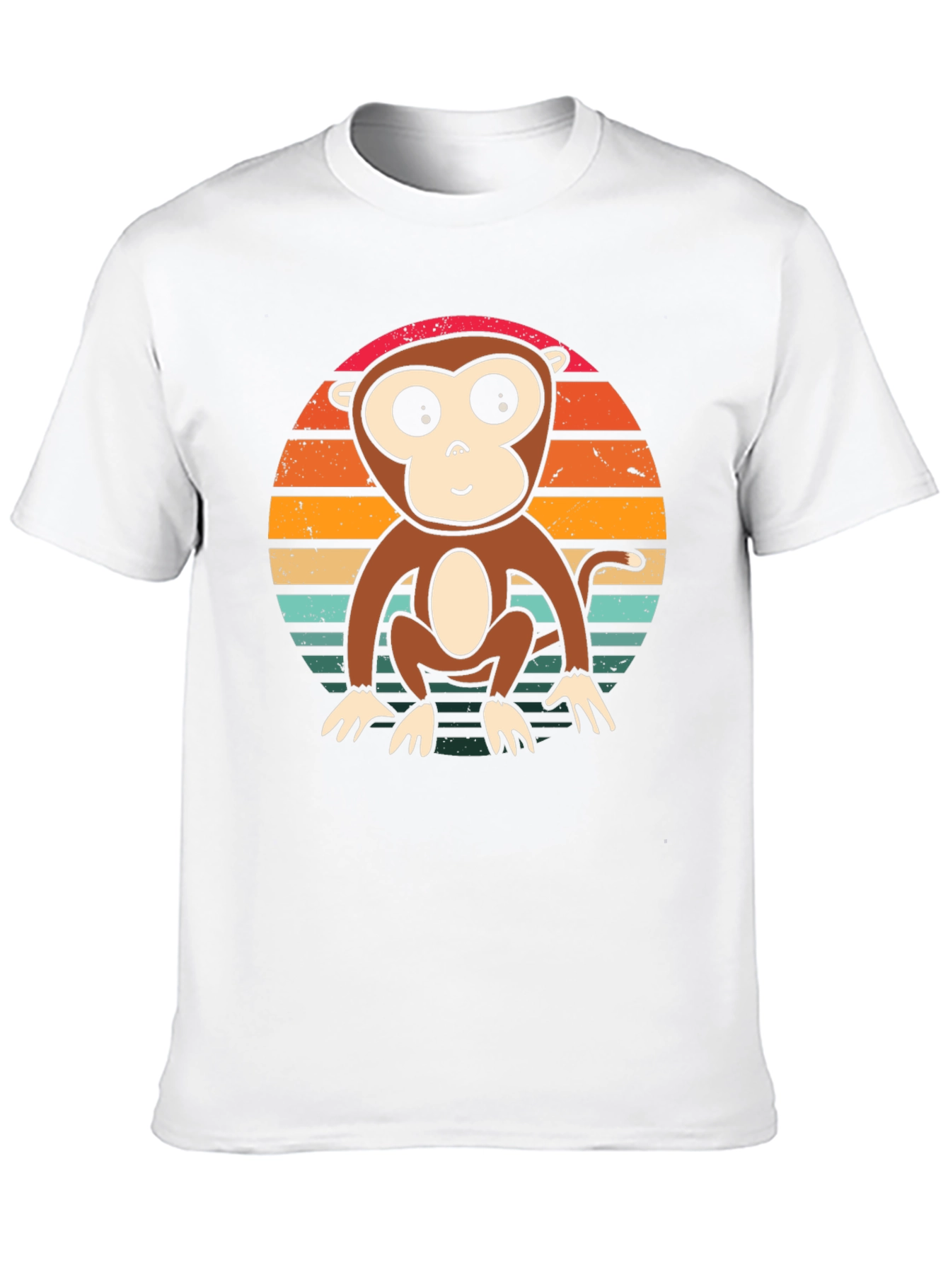 Monkey Sunset T-Shirt - Retro Style Tee