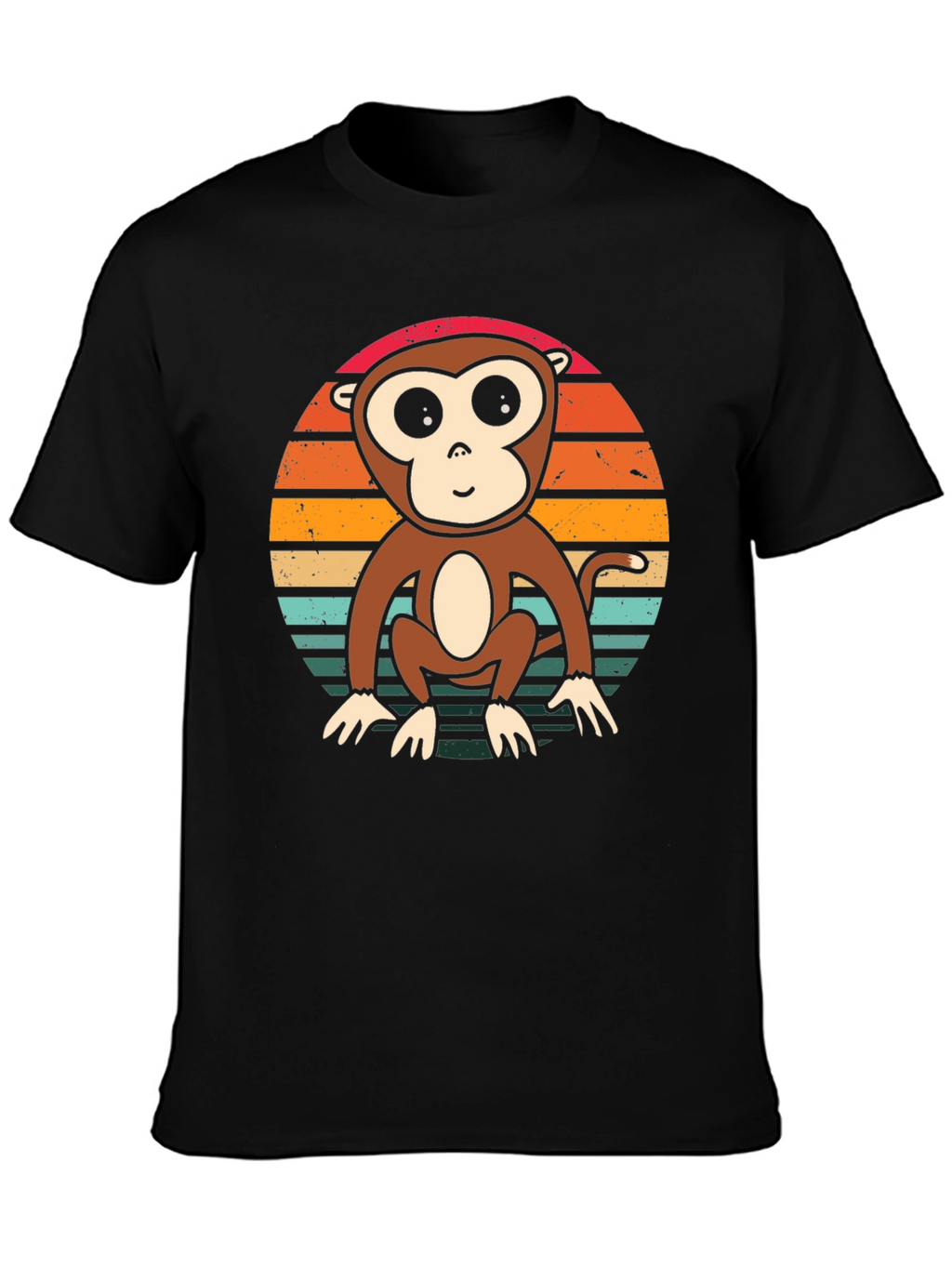 Monkey Sunset T-Shirt - Retro Style Tee