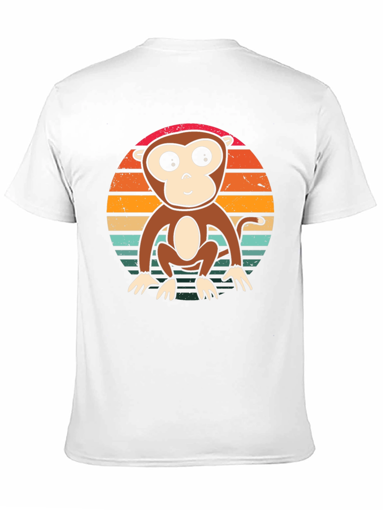 Monkey Sunset T-Shirt - Retro Style Tee
