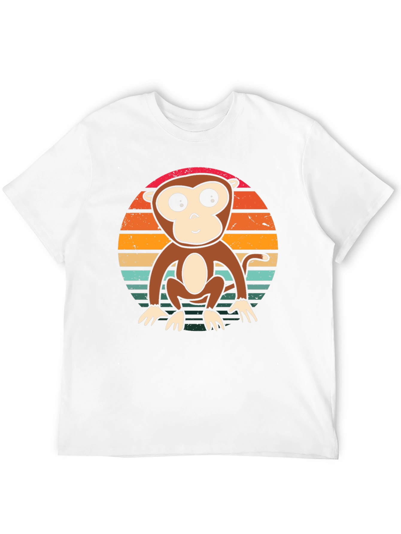 Monkey Sunset T-Shirt - Retro Style Tee