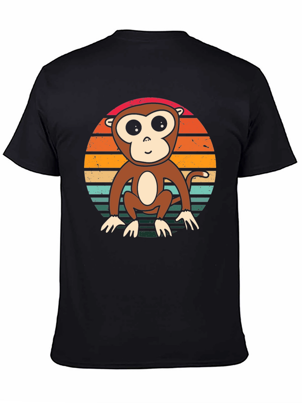 Monkey Sunset T-Shirt - Retro Style Tee