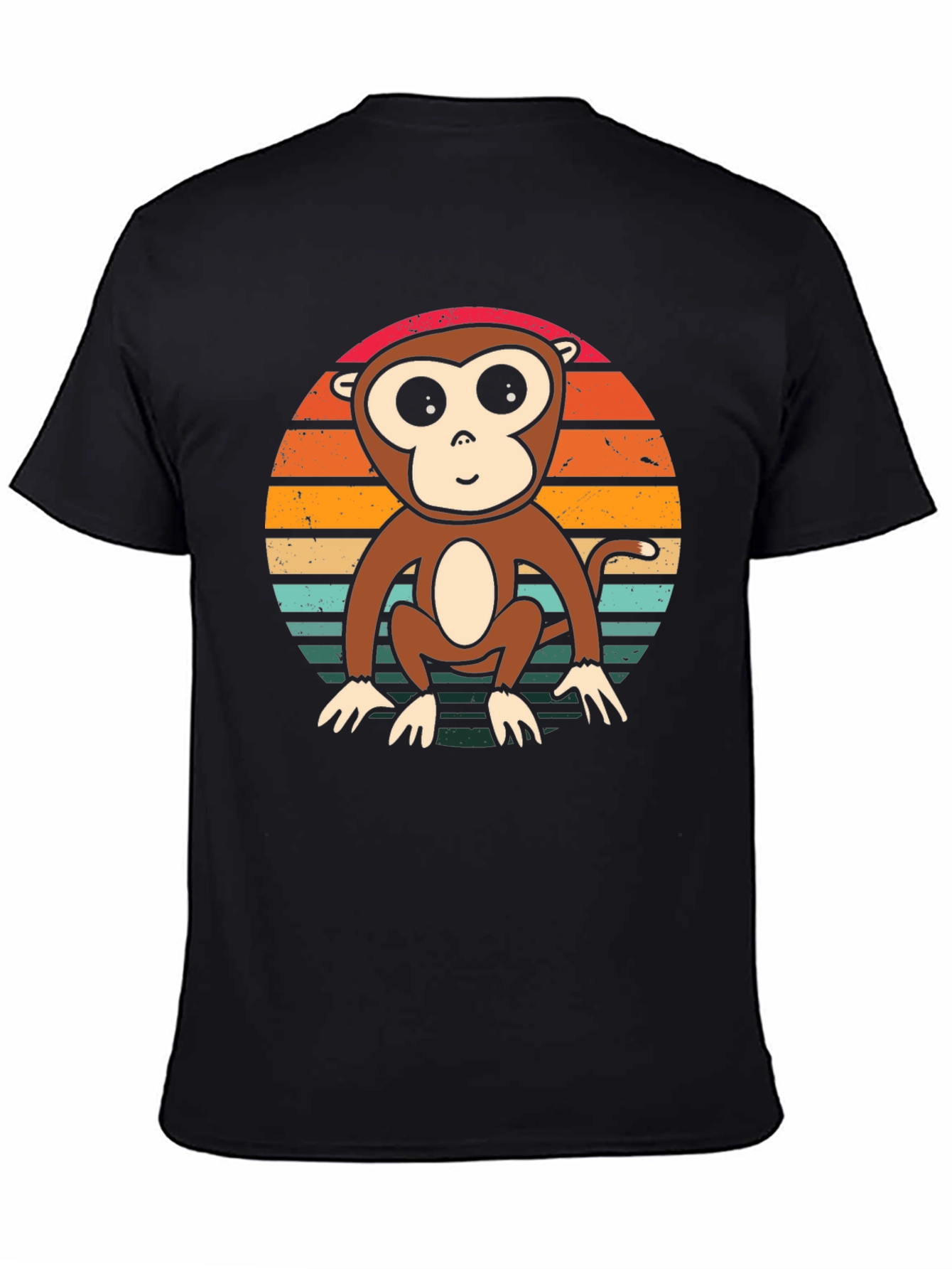 Monkey Sunset T-Shirt - Retro Style Tee