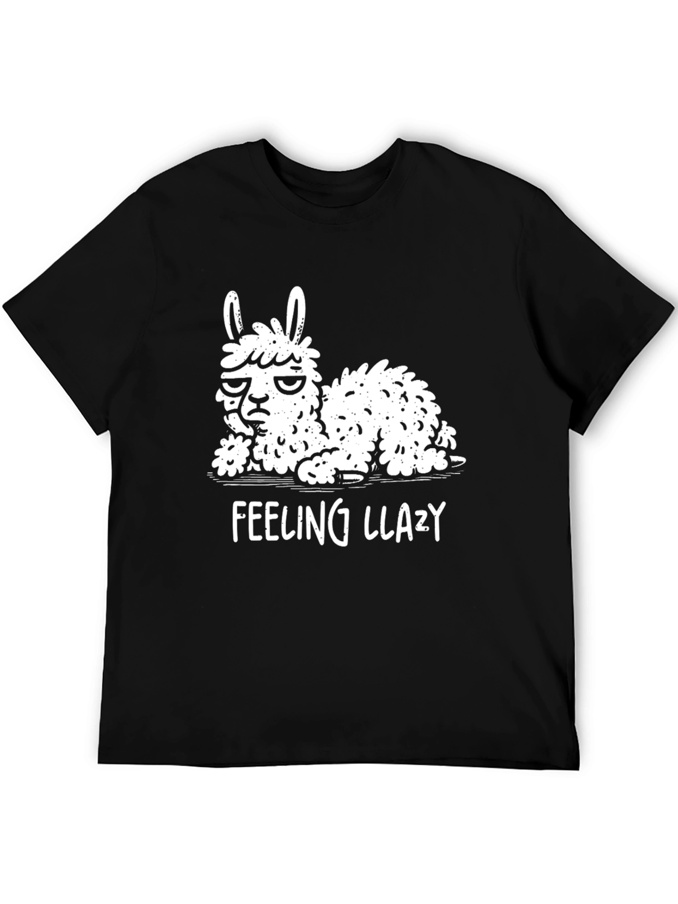 Feeling Llazy Llama T-Shirt - Funny Animal Graphic Tee
