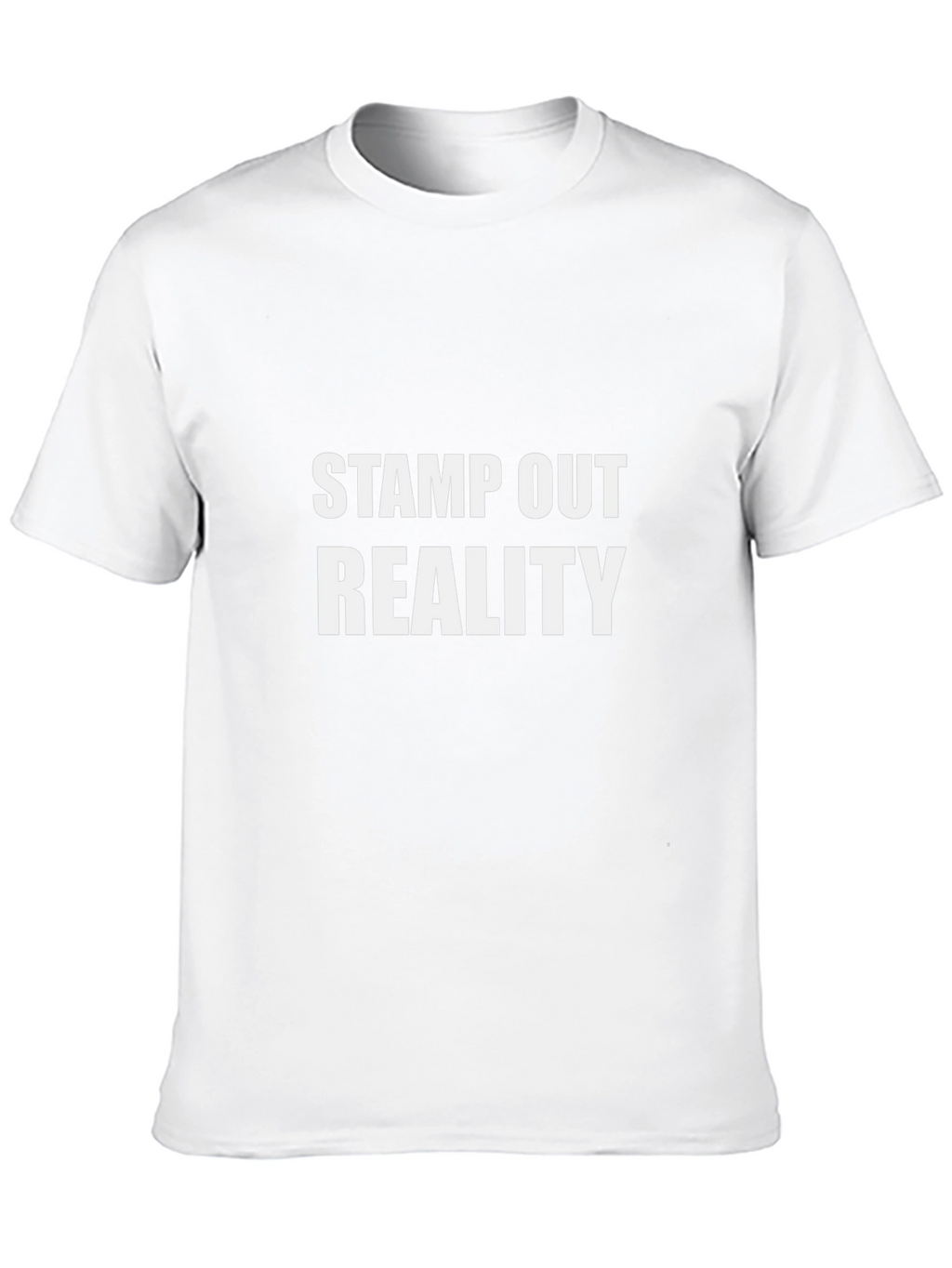 Stamp Out Reality Graphic T-Shirt -  Black