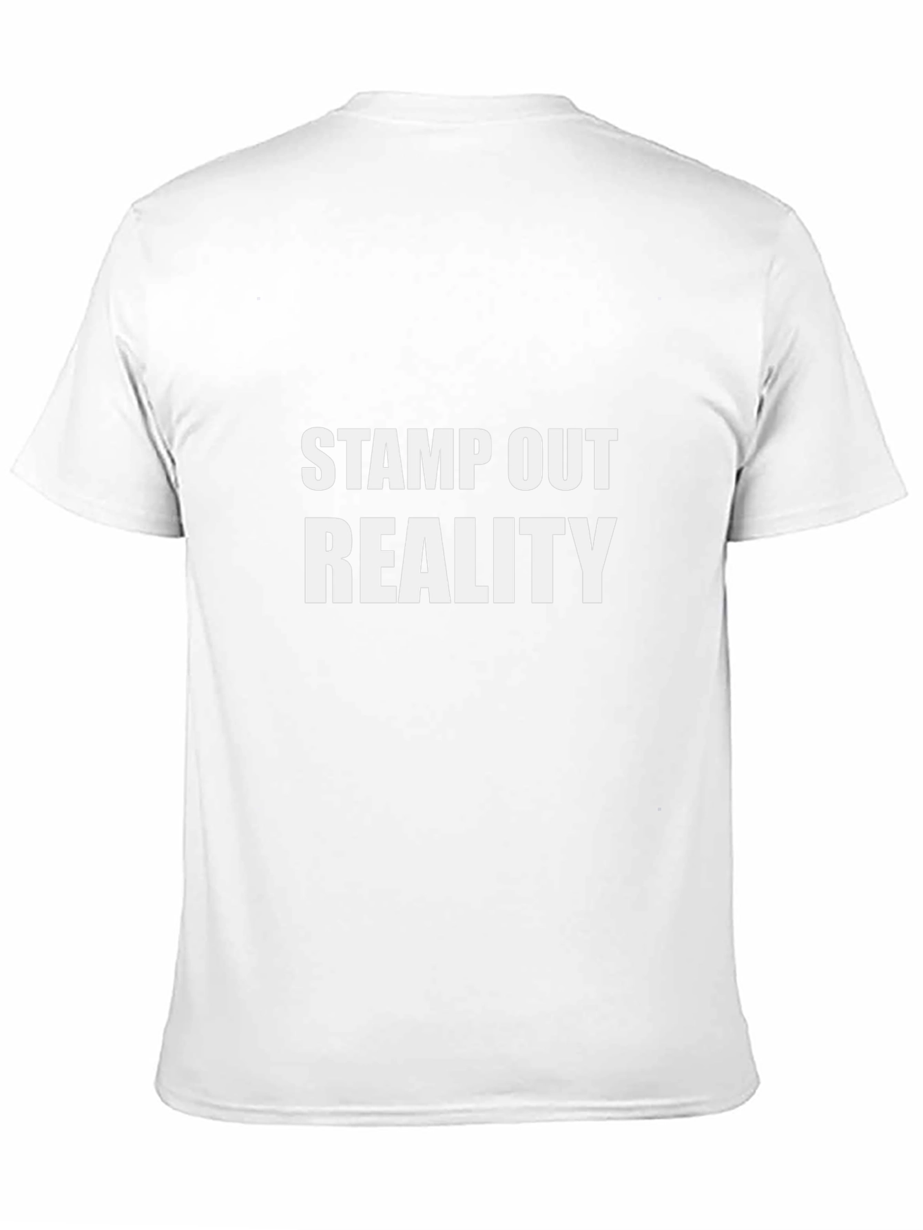 Stamp Out Reality Graphic T-Shirt -  Black