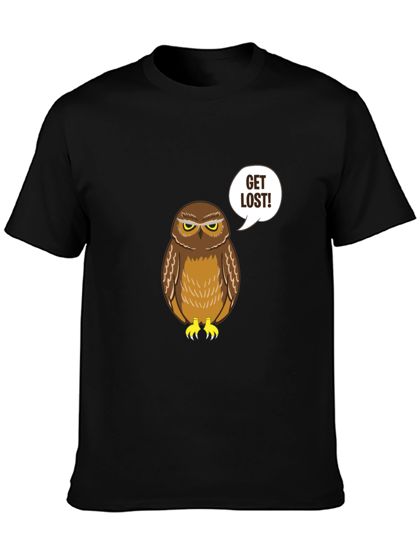 Get Lost Owl T-Shirt - Funny Graphic Tee