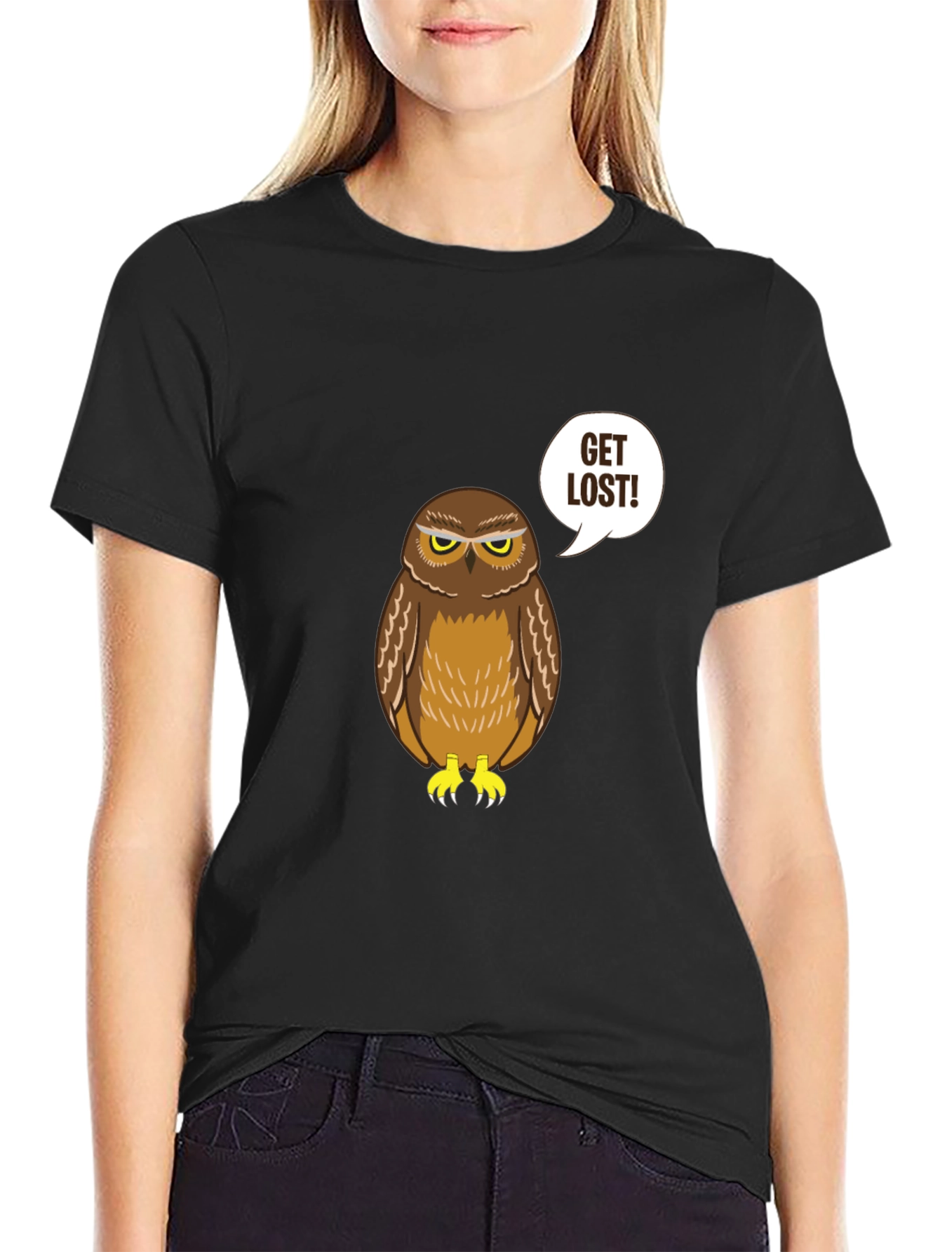 Get Lost Owl T-Shirt - Funny Graphic Tee