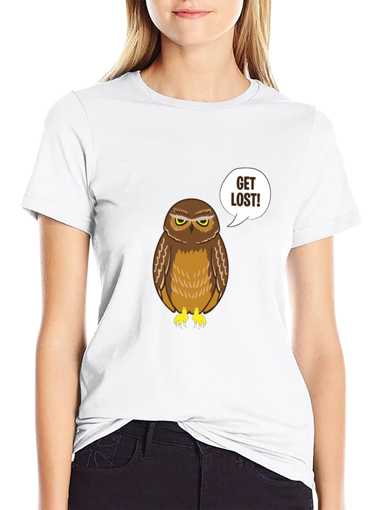 Get Lost Owl T-Shirt - Funny Graphic Tee