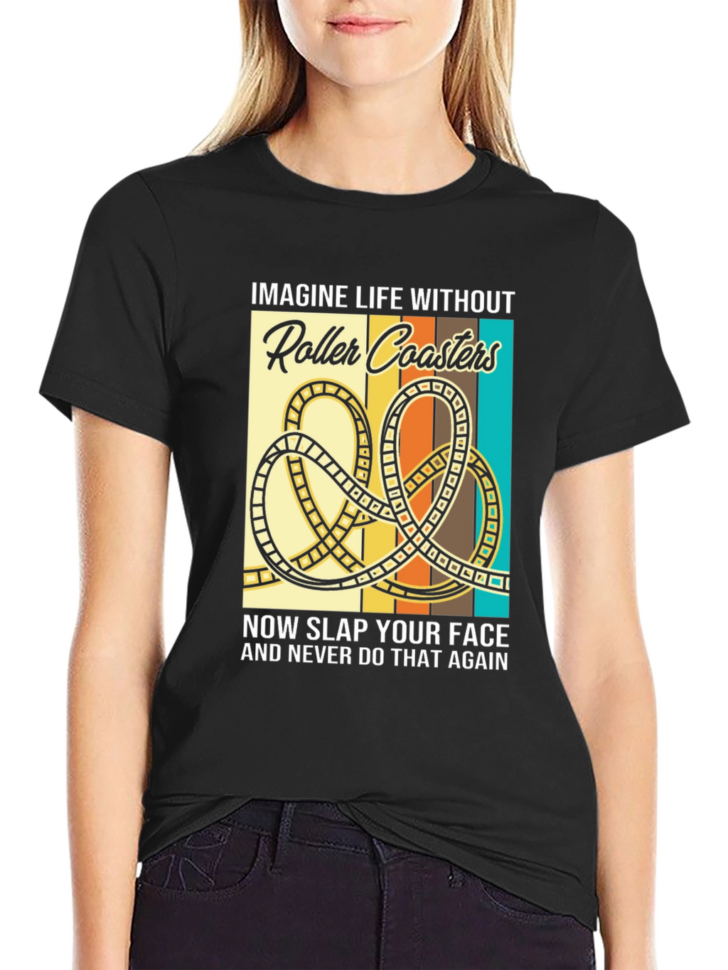 Roller Coaster Graphic T-Shirt - Imagine Life Without...