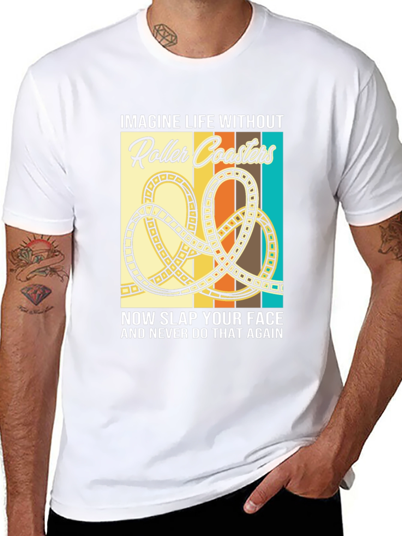 Roller Coaster Graphic T-Shirt - Imagine Life Without...