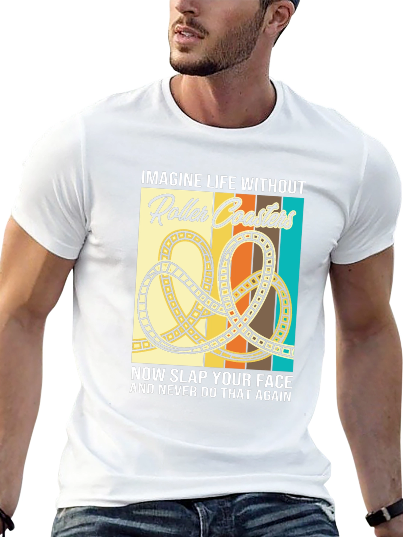 Roller Coaster Graphic T-Shirt - Imagine Life Without...