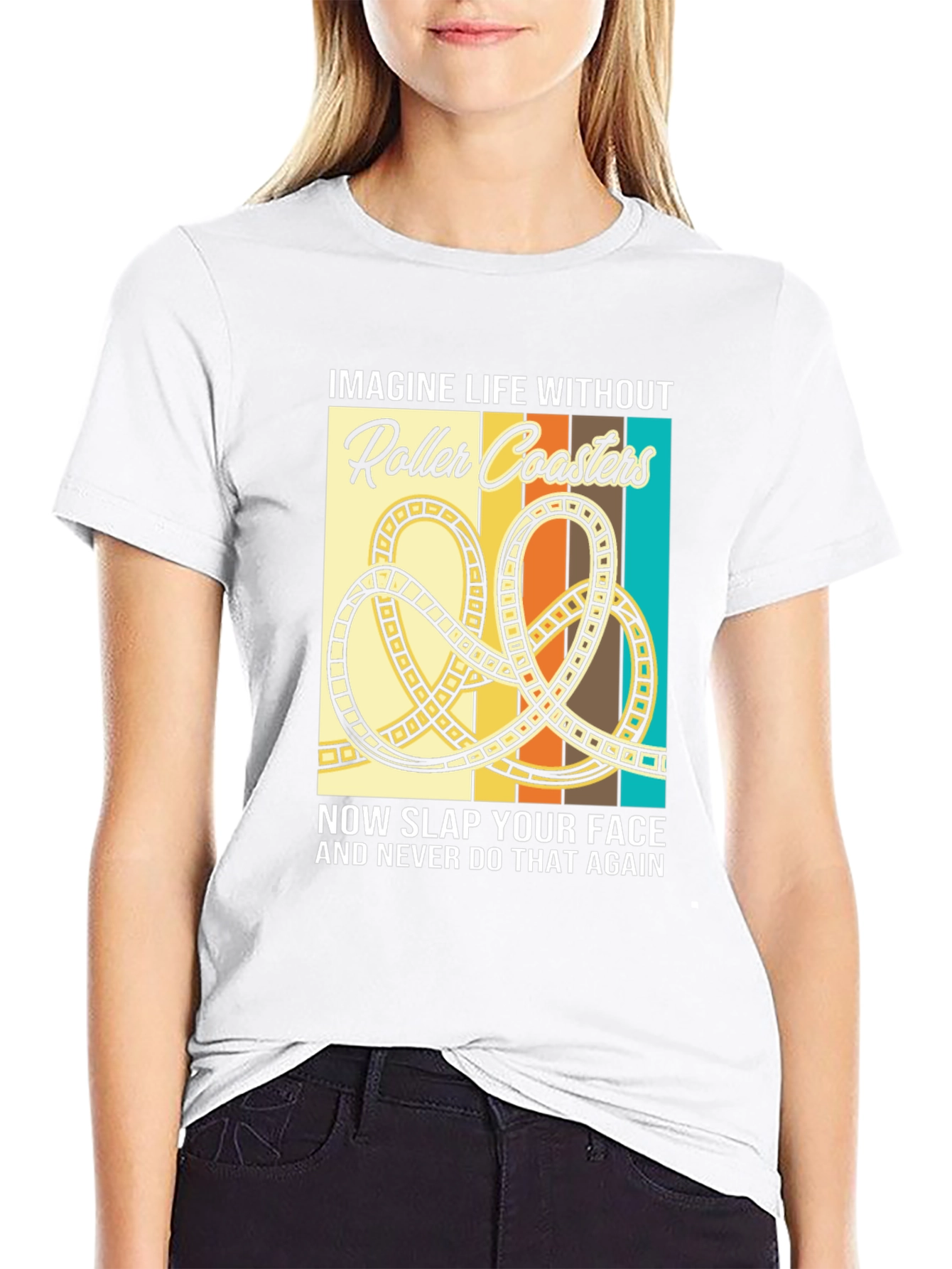 Roller Coaster Graphic T-Shirt - Imagine Life Without...