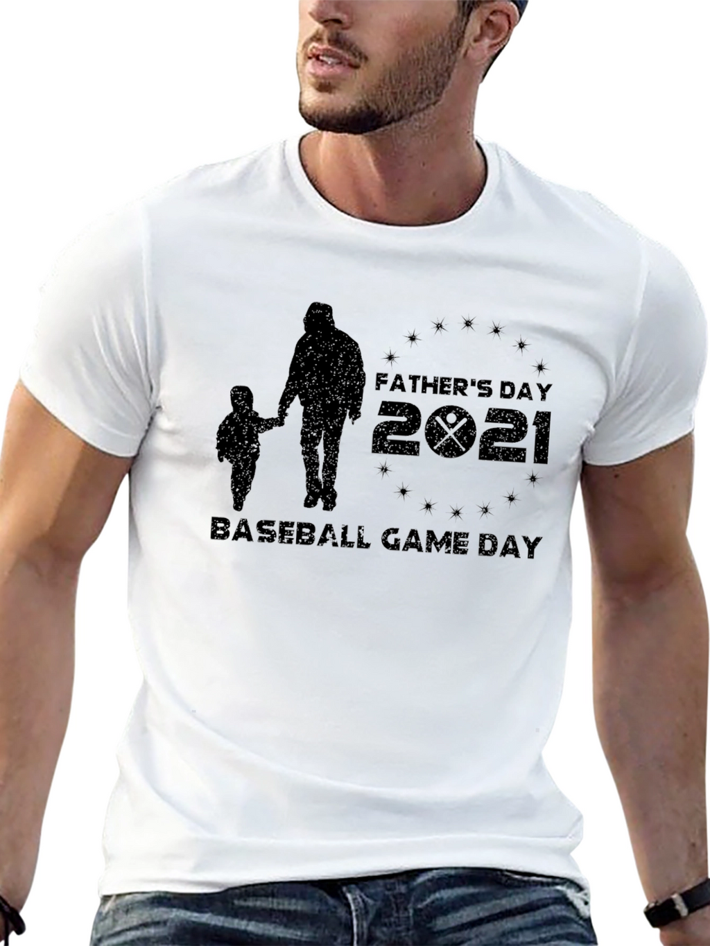 Fathers Day 2021 Baseball Game T-Shirt