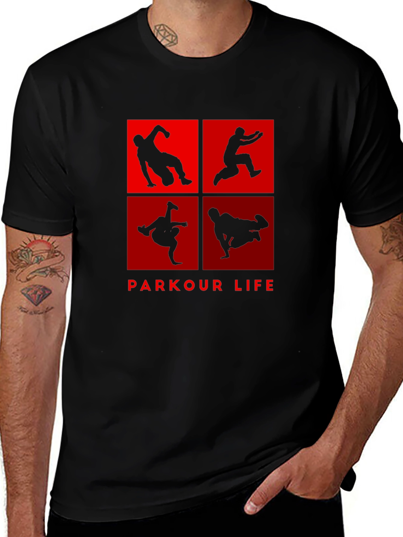 Parkour Life Black T-Shirt