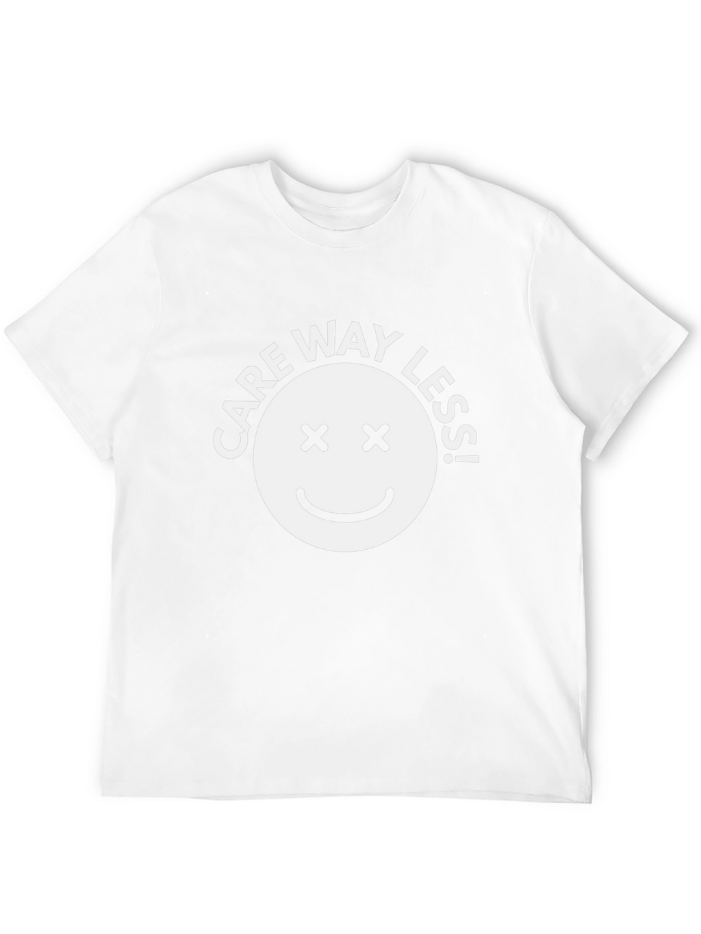 Care Way Less Black Graphic T-Shirt