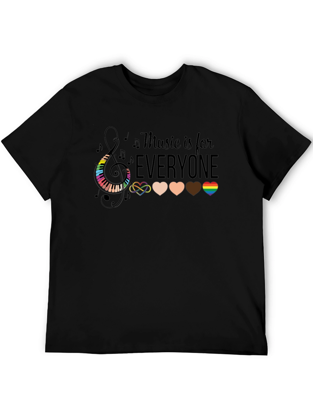 Music is for Everyone Graphic T-Shirt