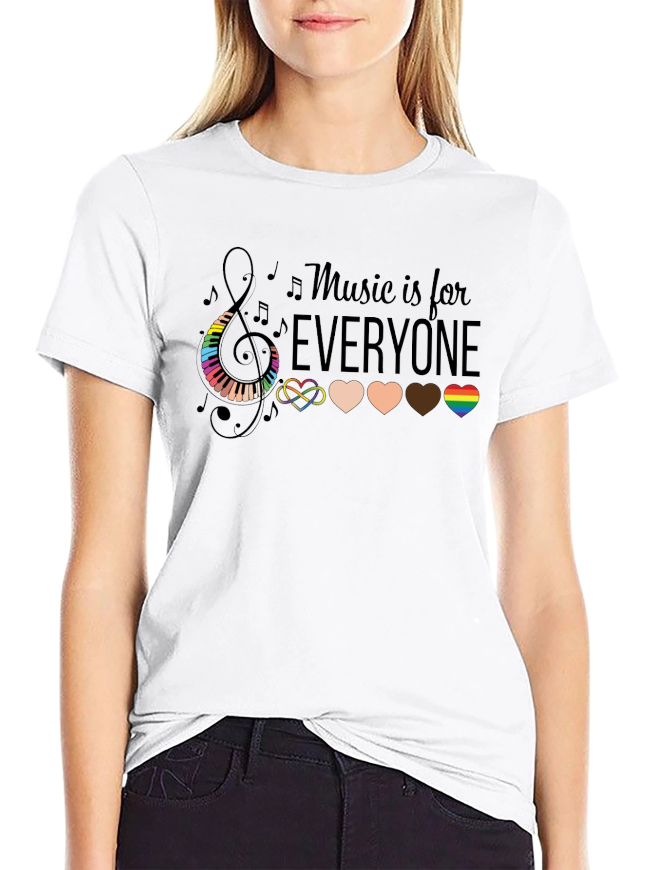 Music is for Everyone Graphic T-Shirt