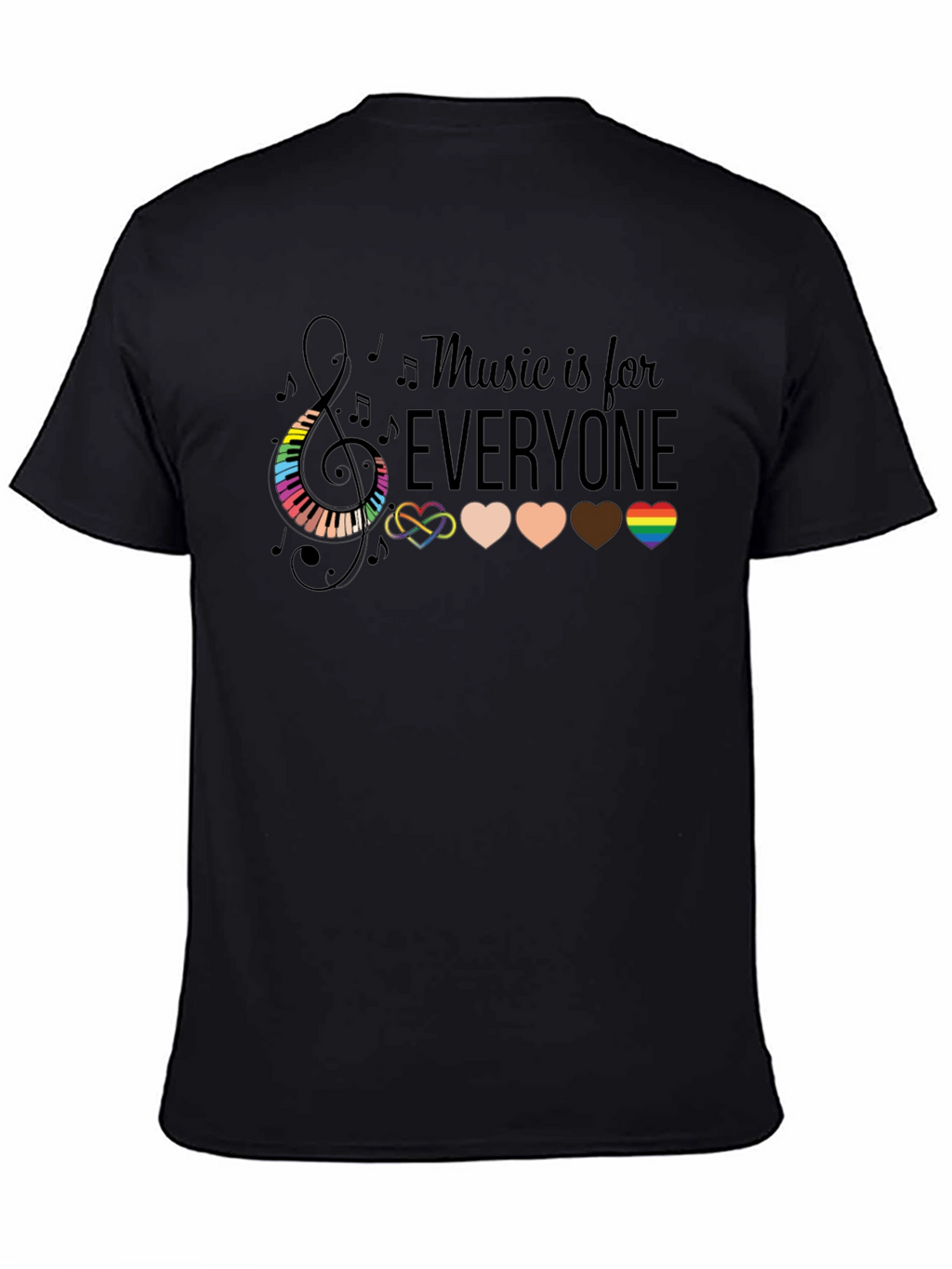 Music is for Everyone Graphic T-Shirt