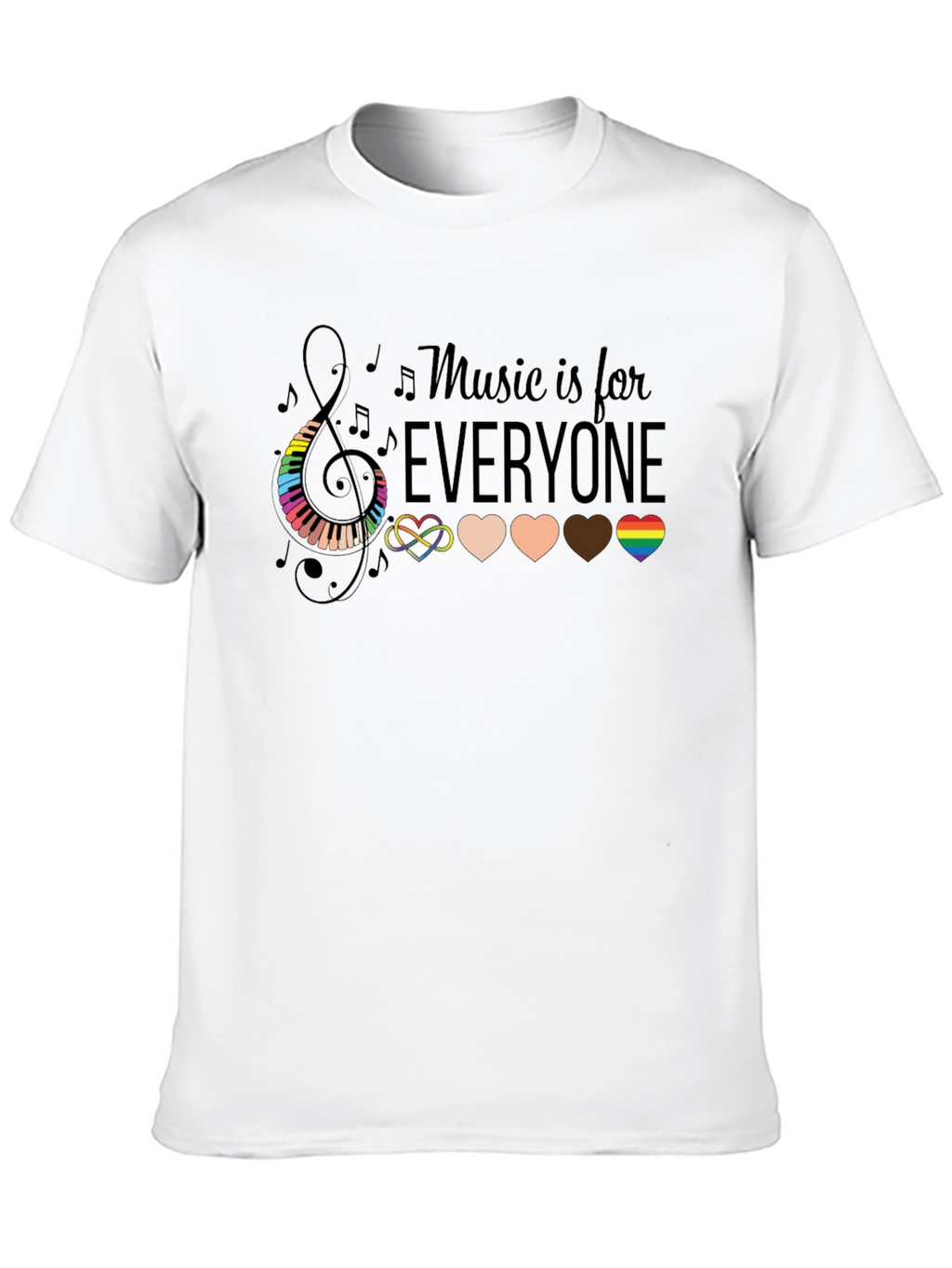 Music is for Everyone Graphic T-Shirt