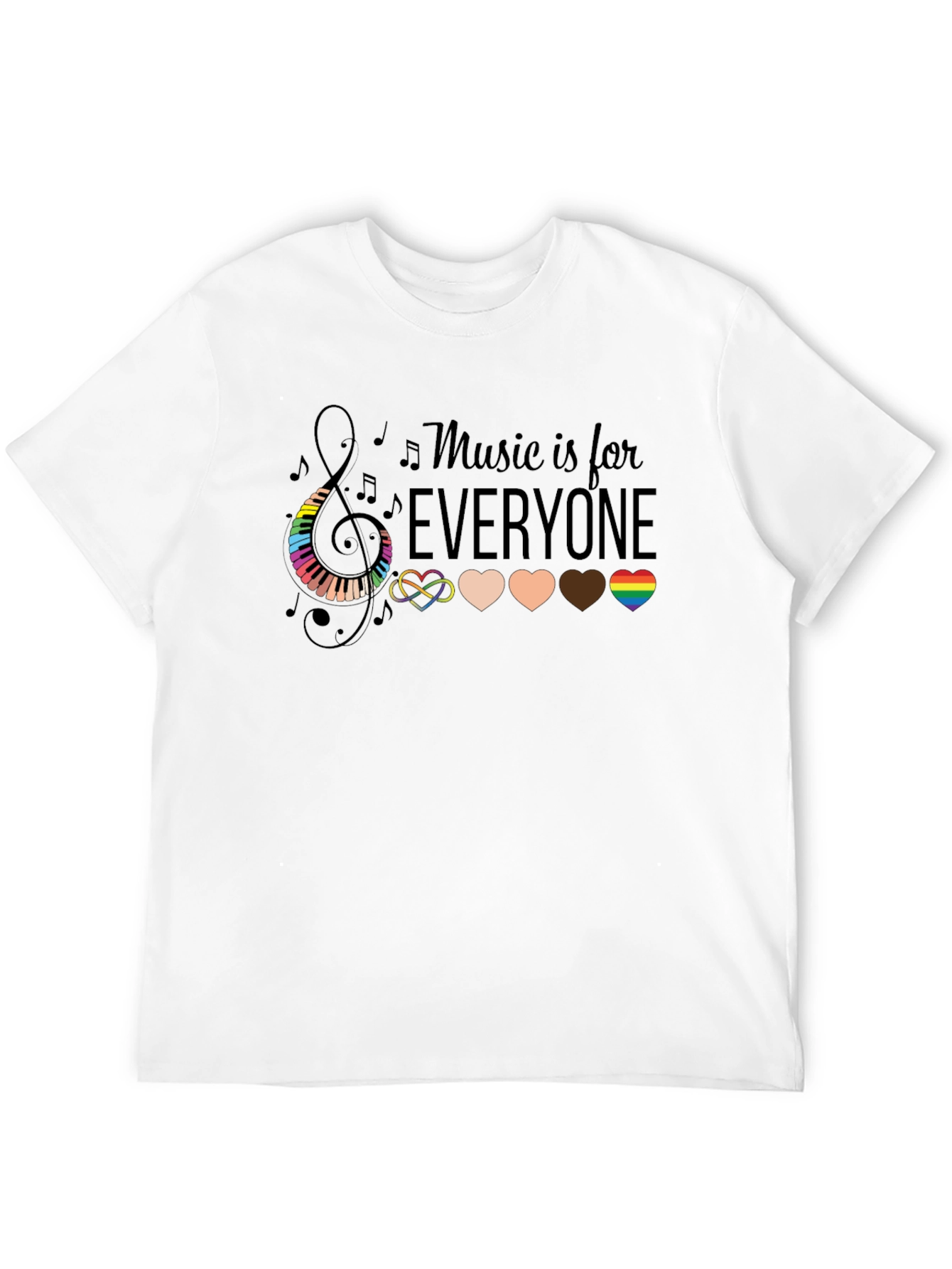 Music is for Everyone Graphic T-Shirt