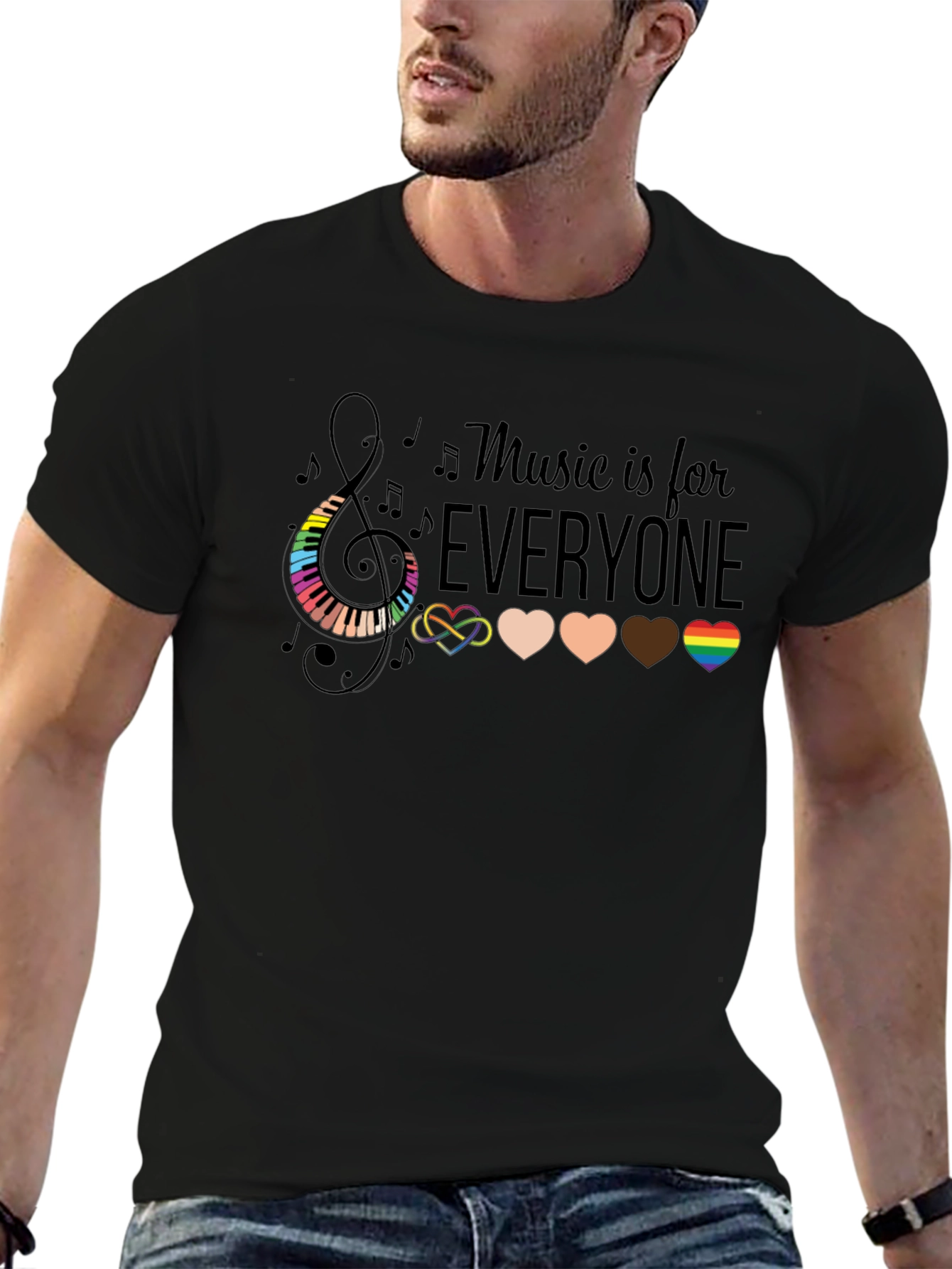 Music is for Everyone Graphic T-Shirt