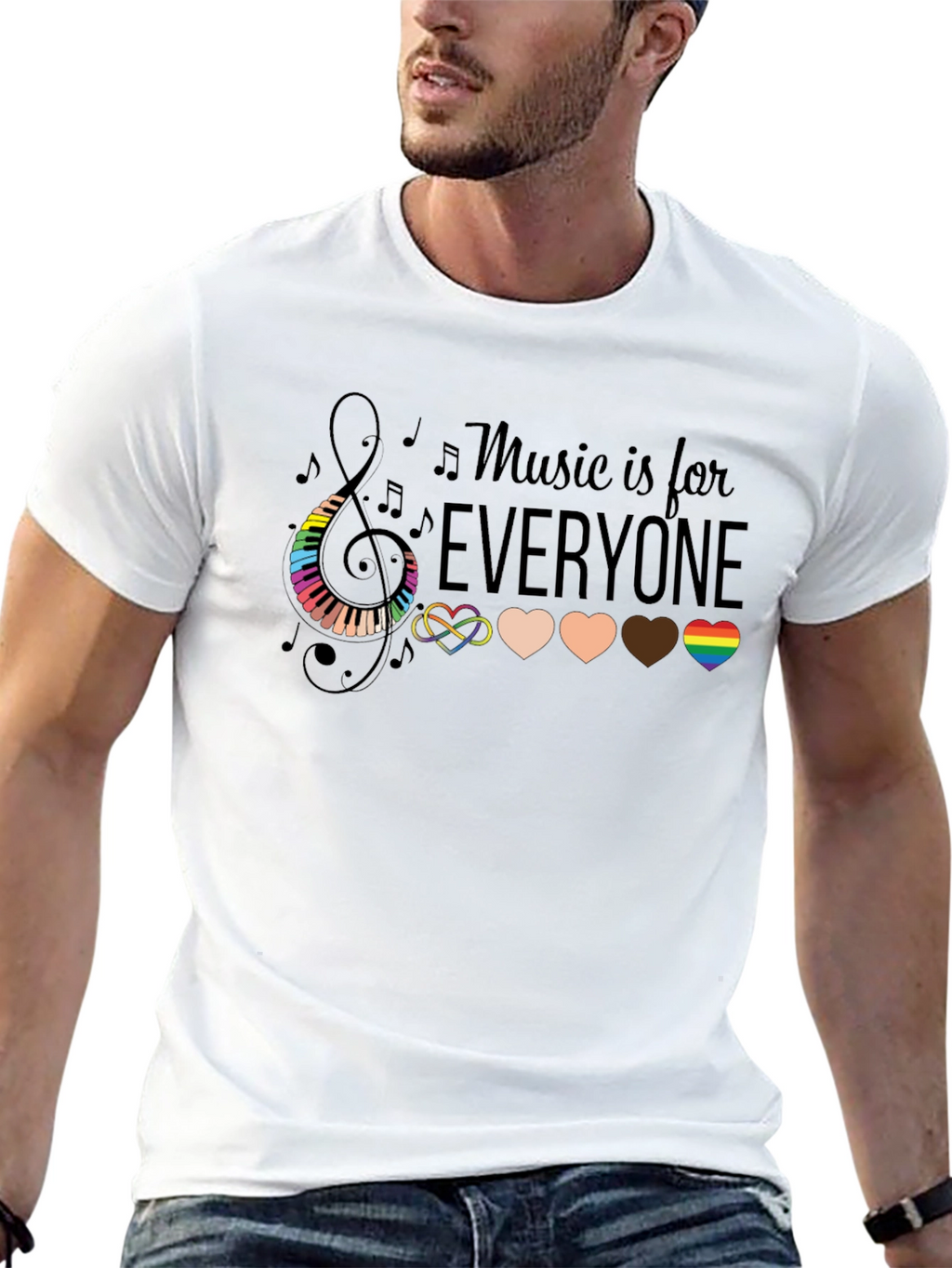 Music is for Everyone Graphic T-Shirt