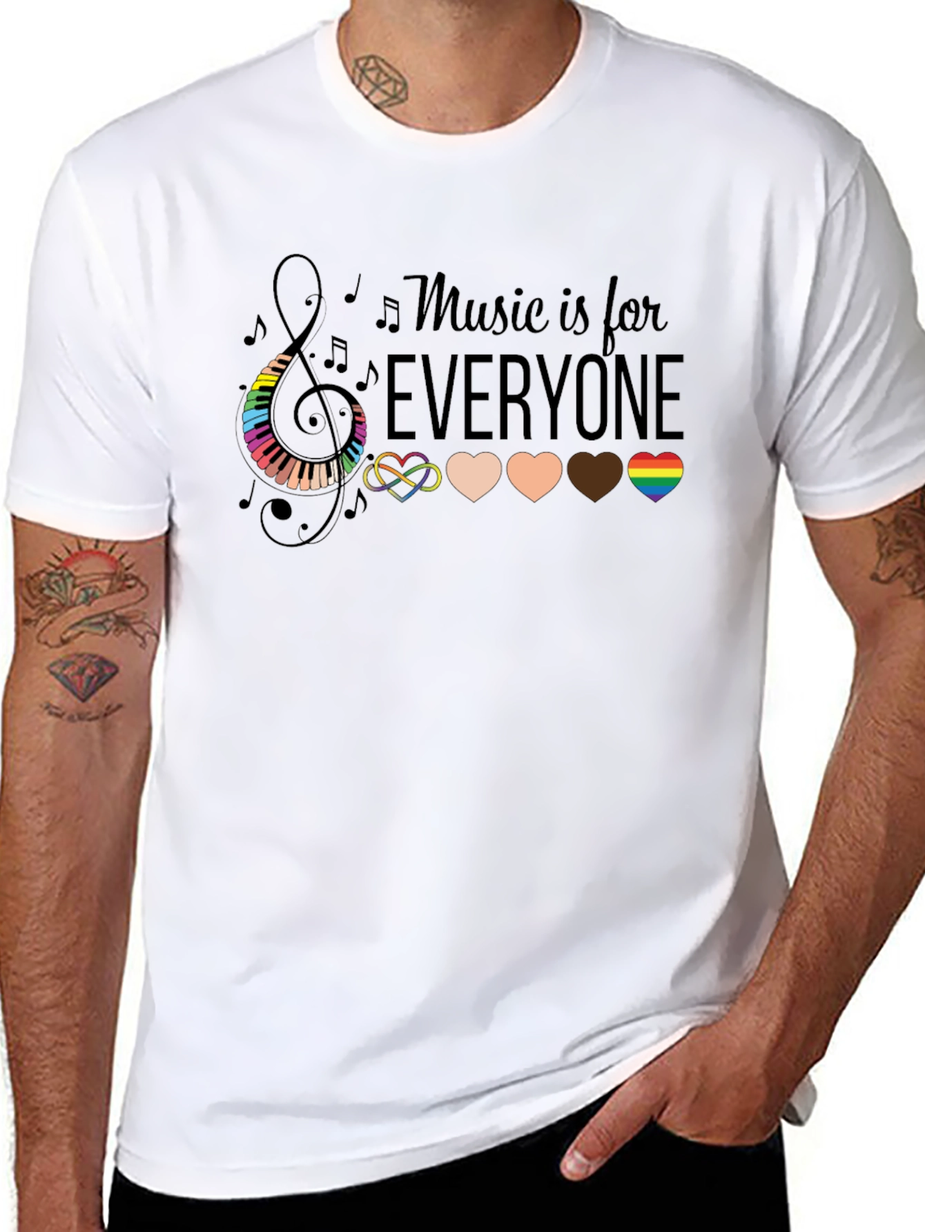 Music is for Everyone Graphic T-Shirt