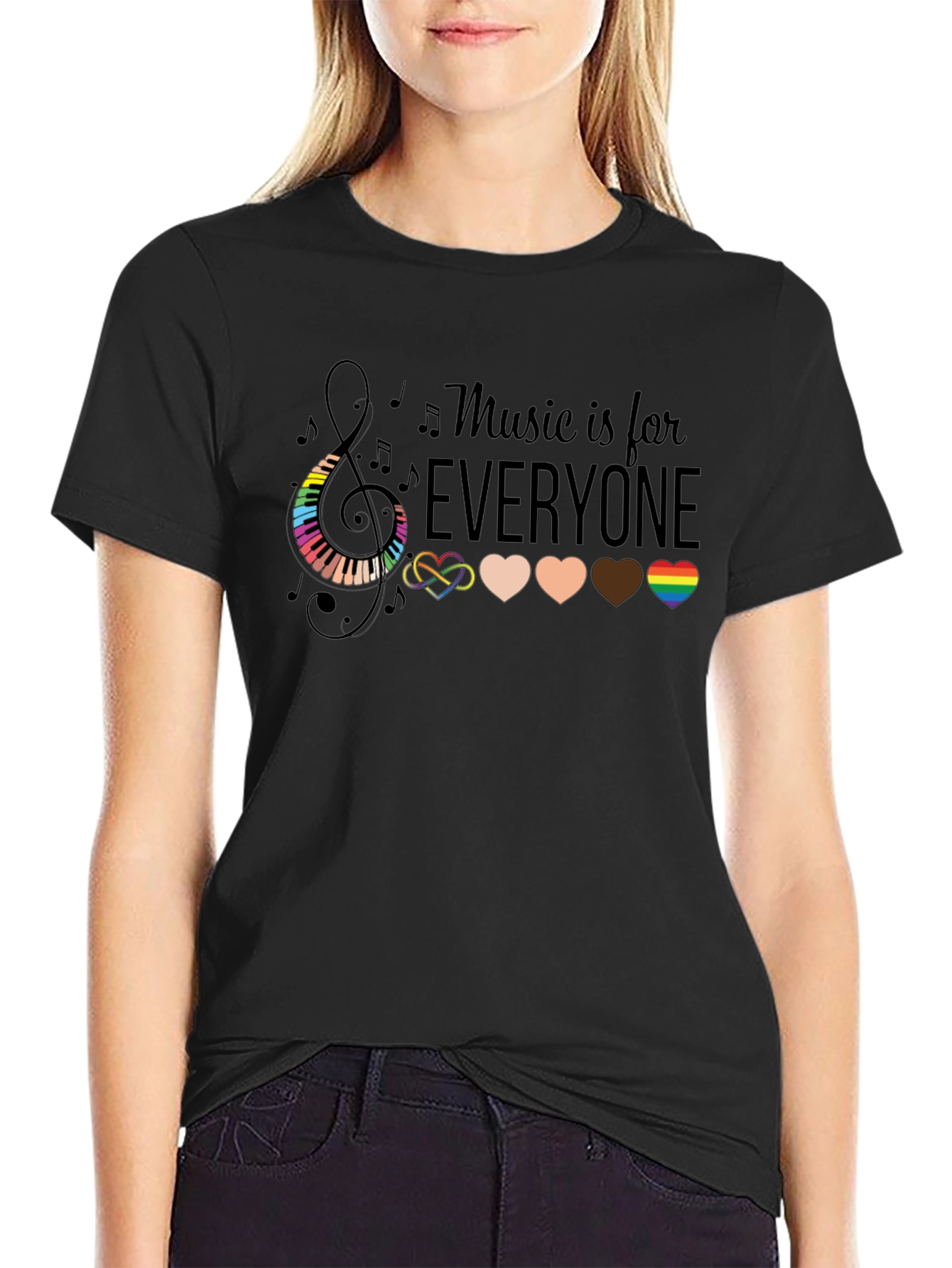 Music is for Everyone Graphic T-Shirt
